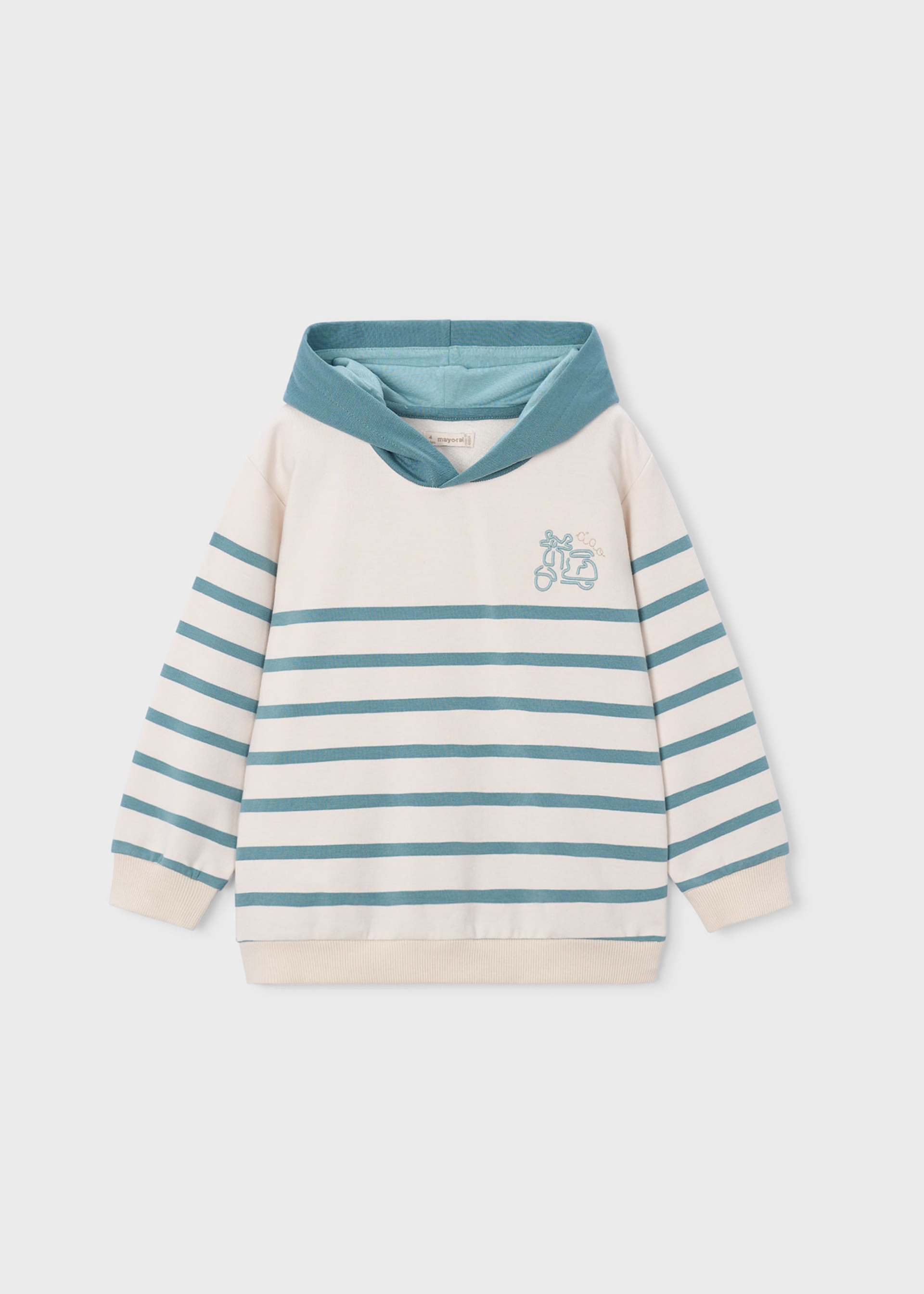 Boys' striped knit sweatshirt