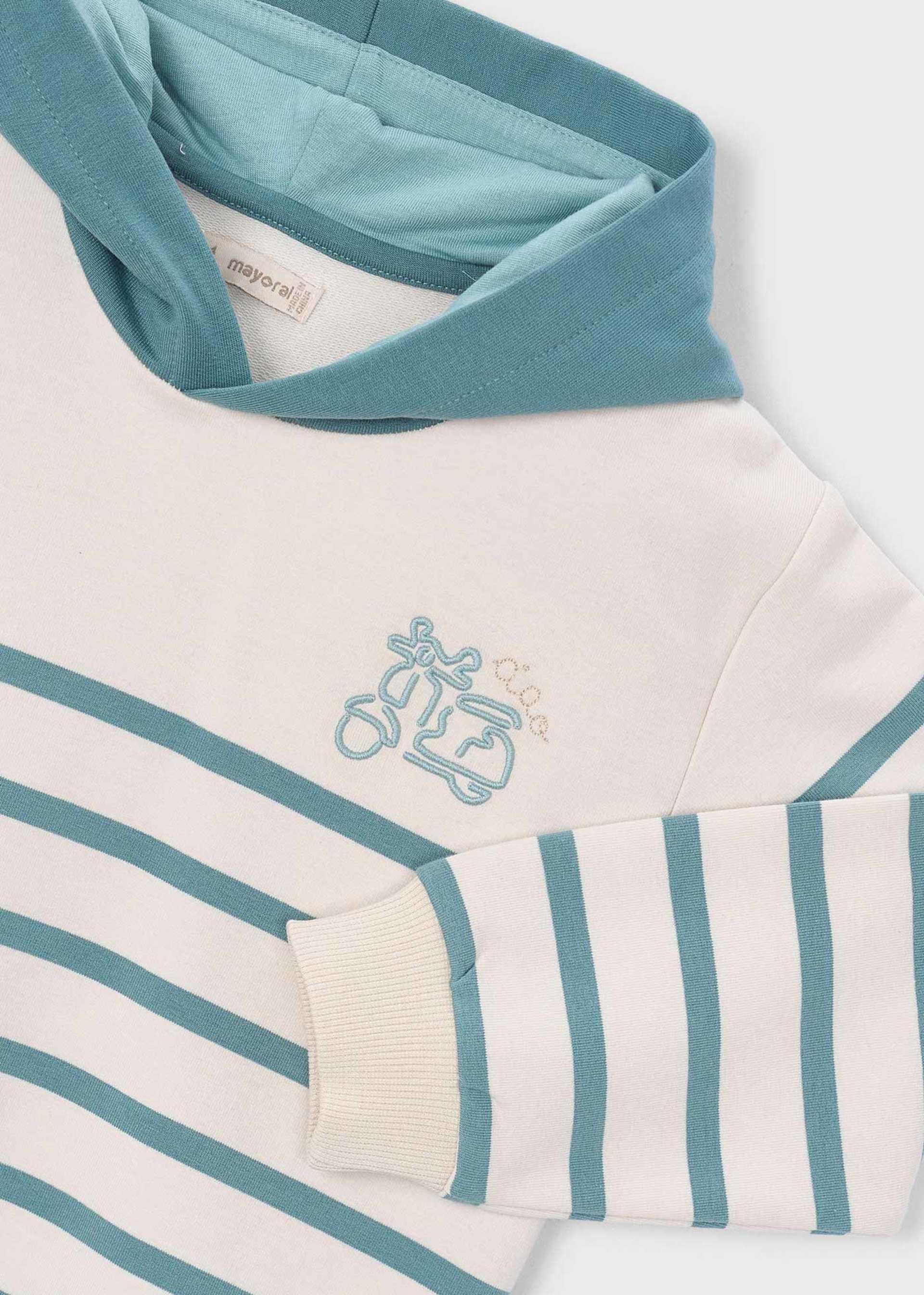 Sudadera punto rayas niño