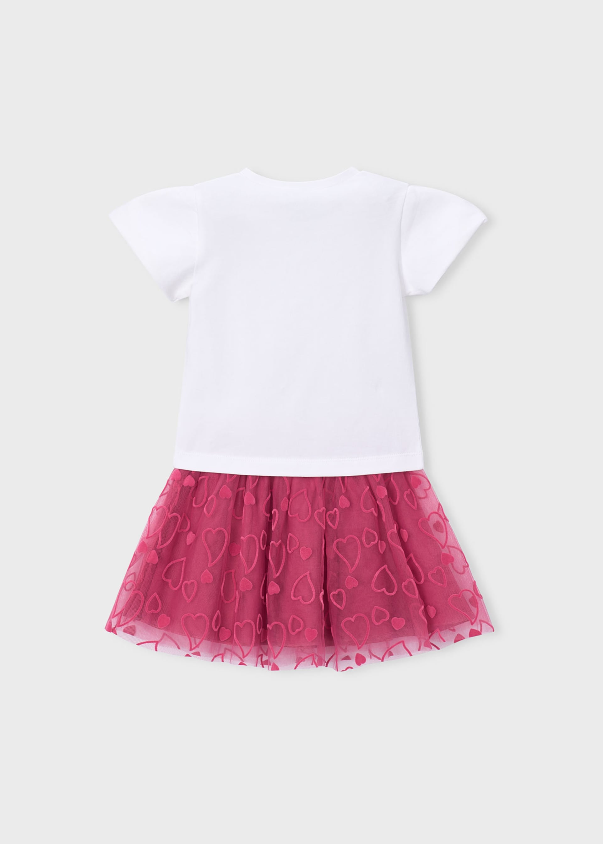 Conjunto saia tule e t-shirt menina