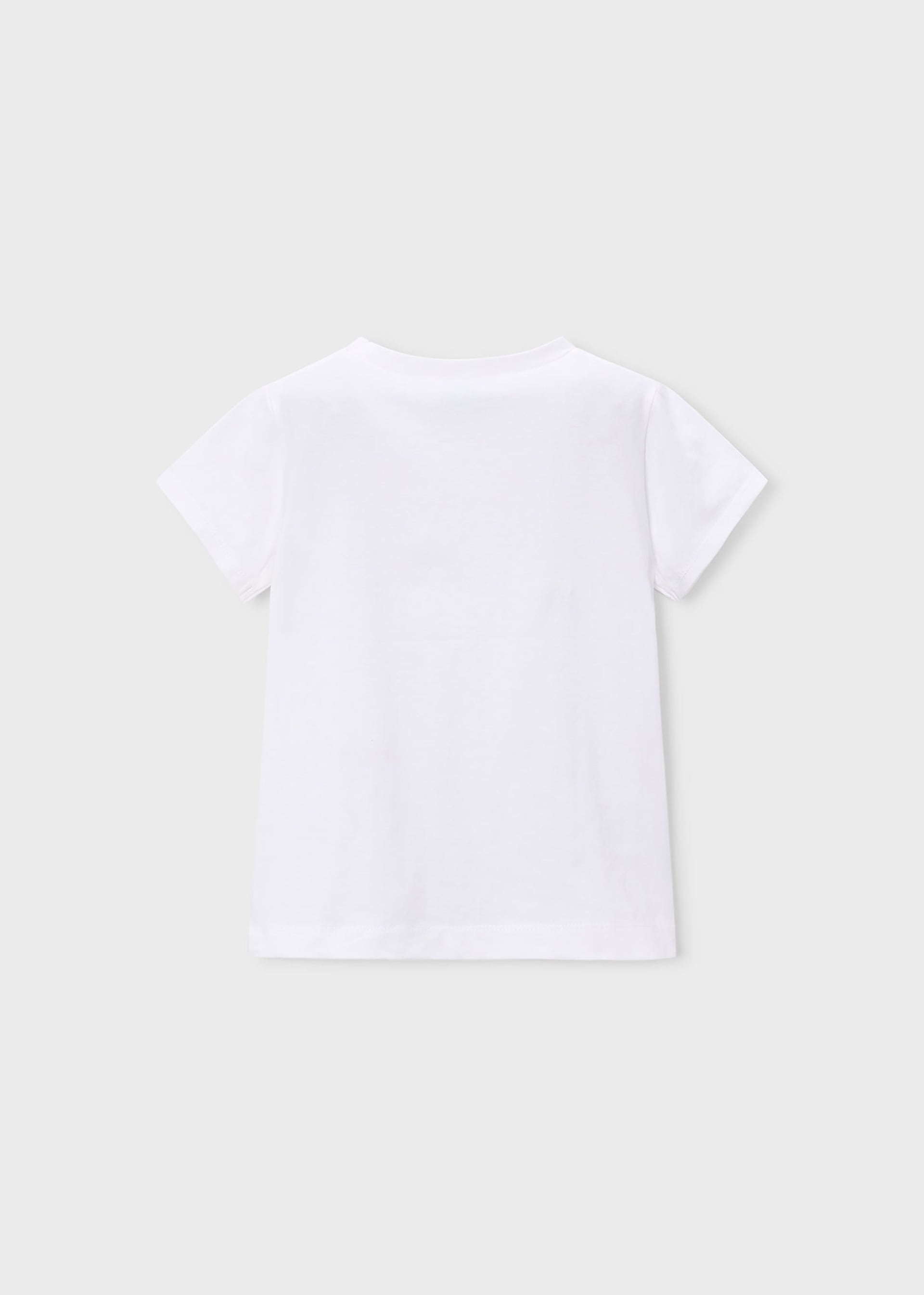 T-shirt básica flor menina