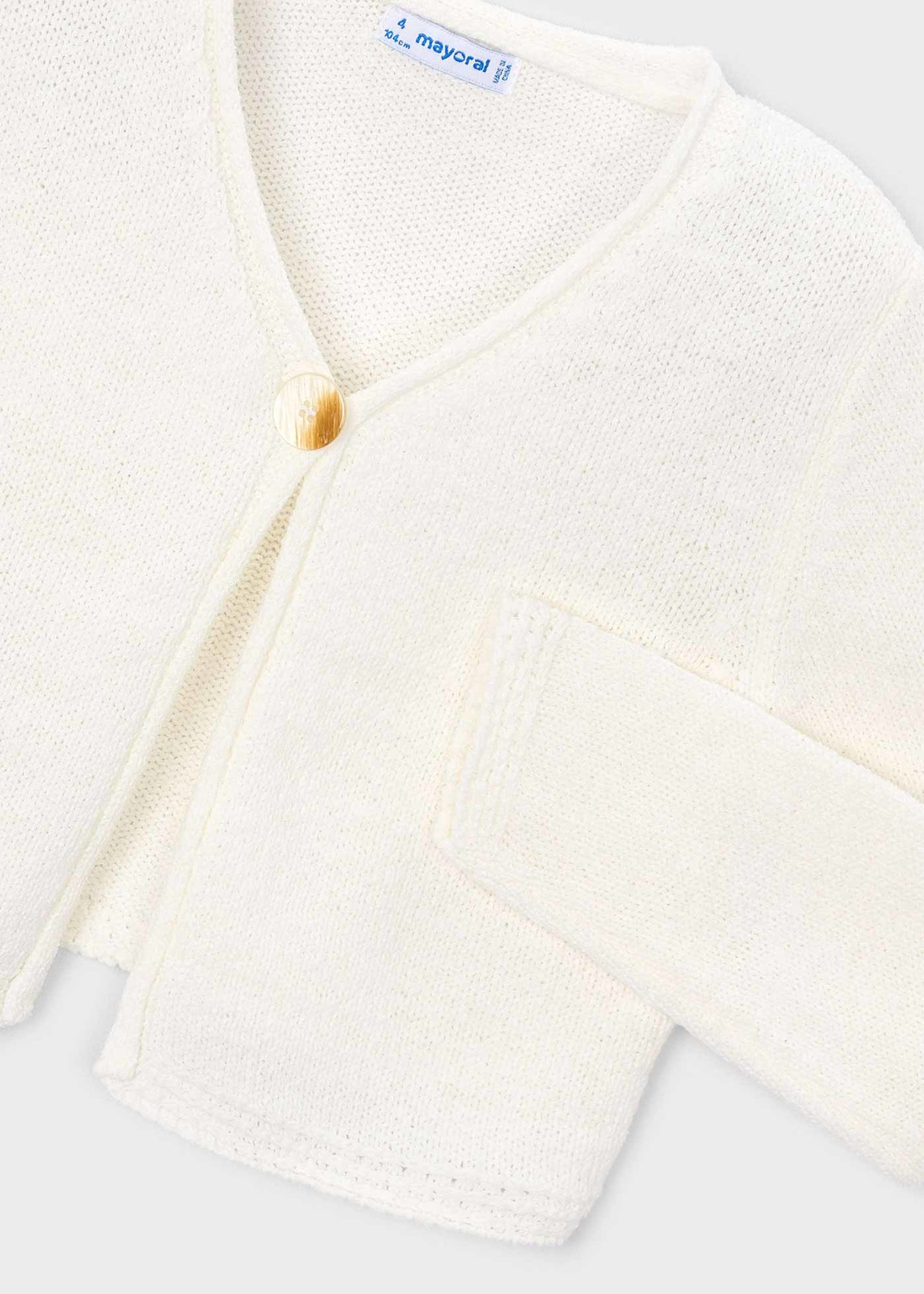 Cardigan bottone bambina