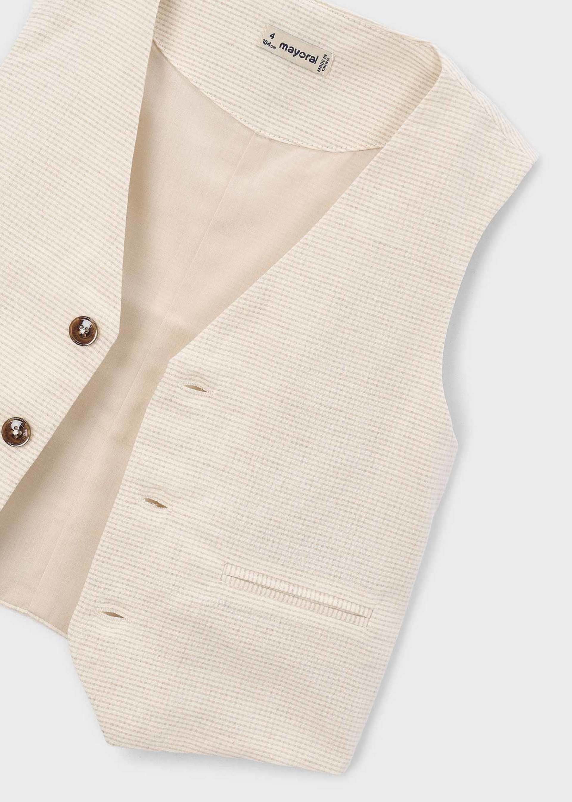 Children's linen waistcoat boy