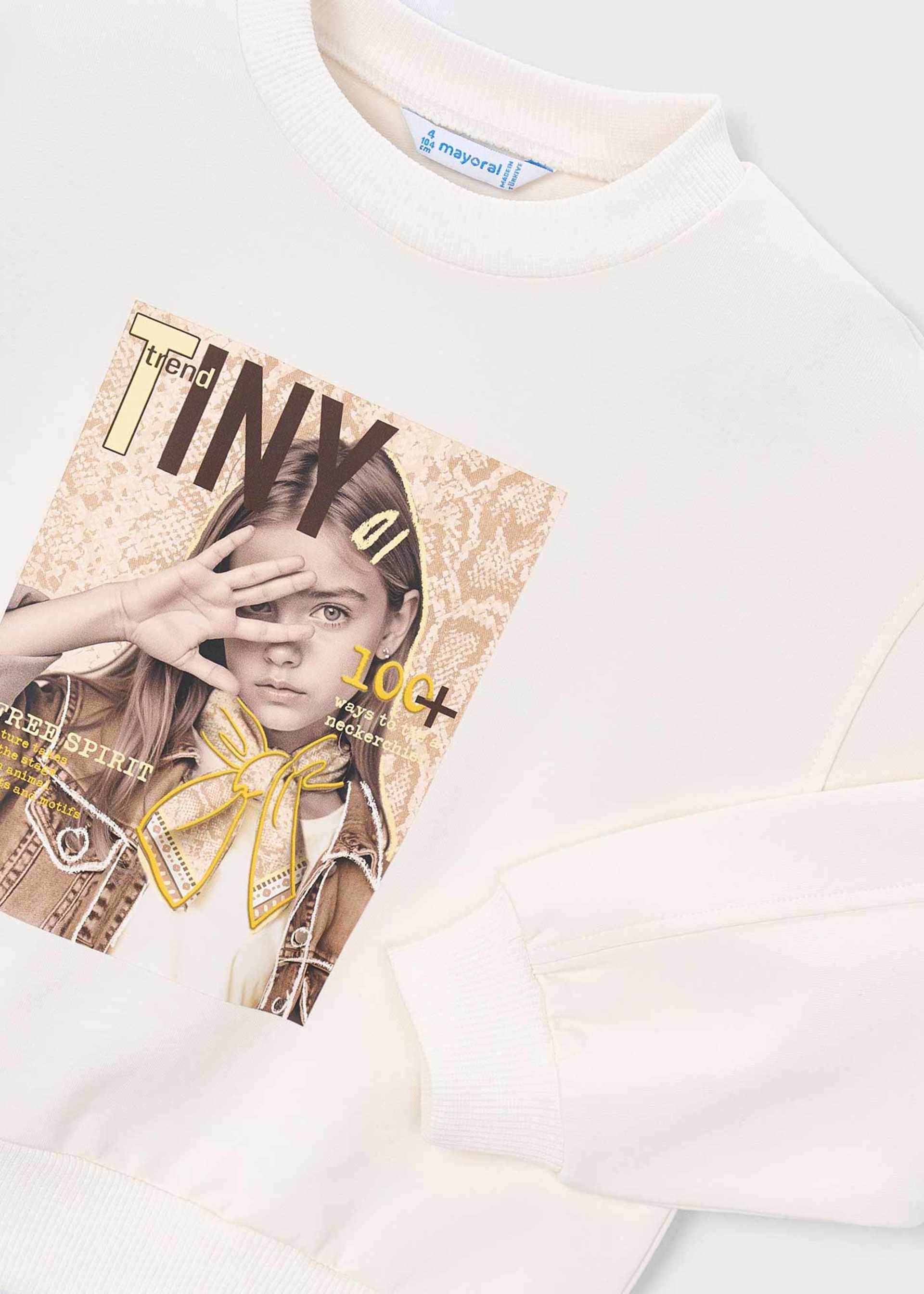 Sudadera gráfica niña