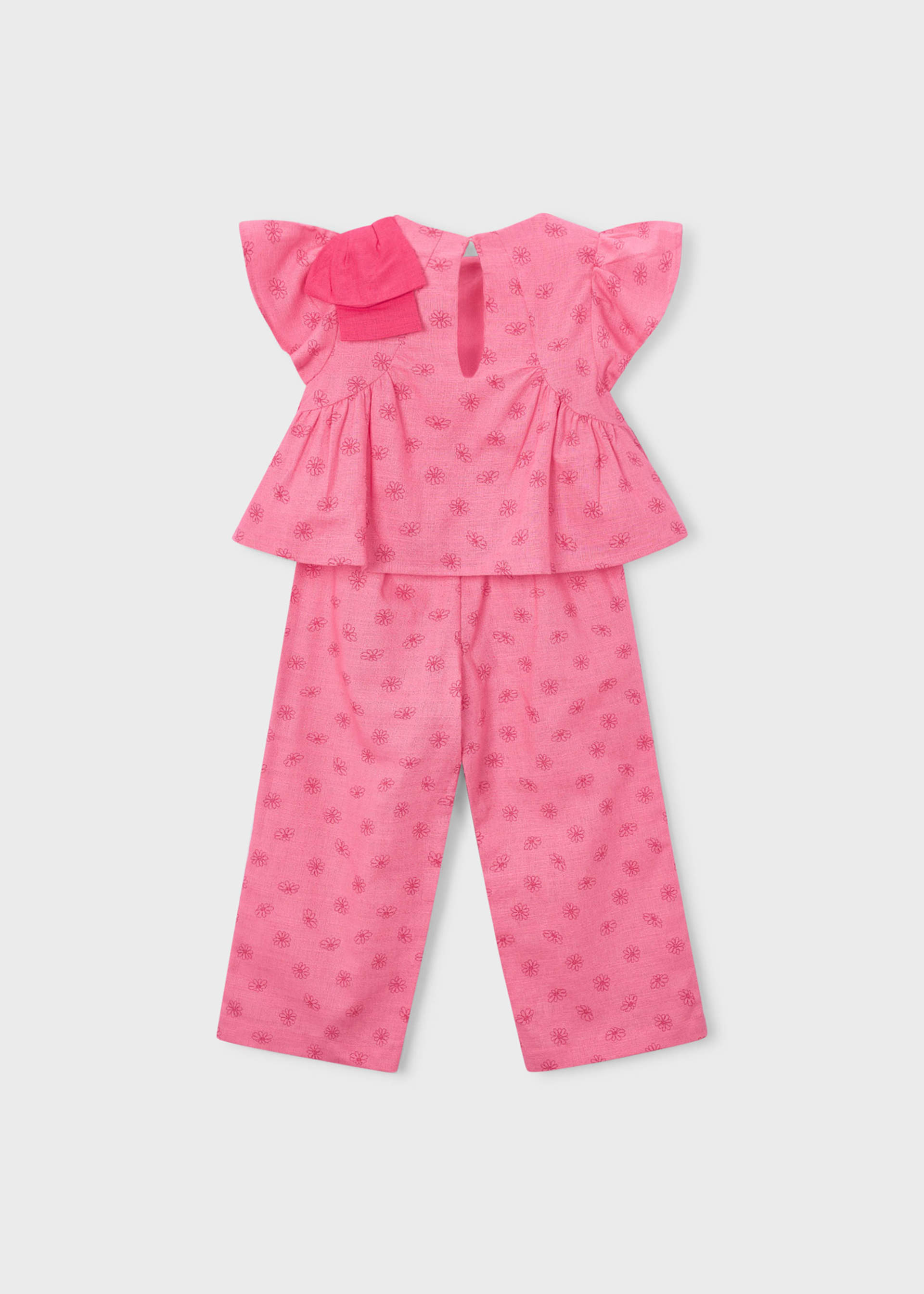 Ensemble pantalon et top imprimé fille