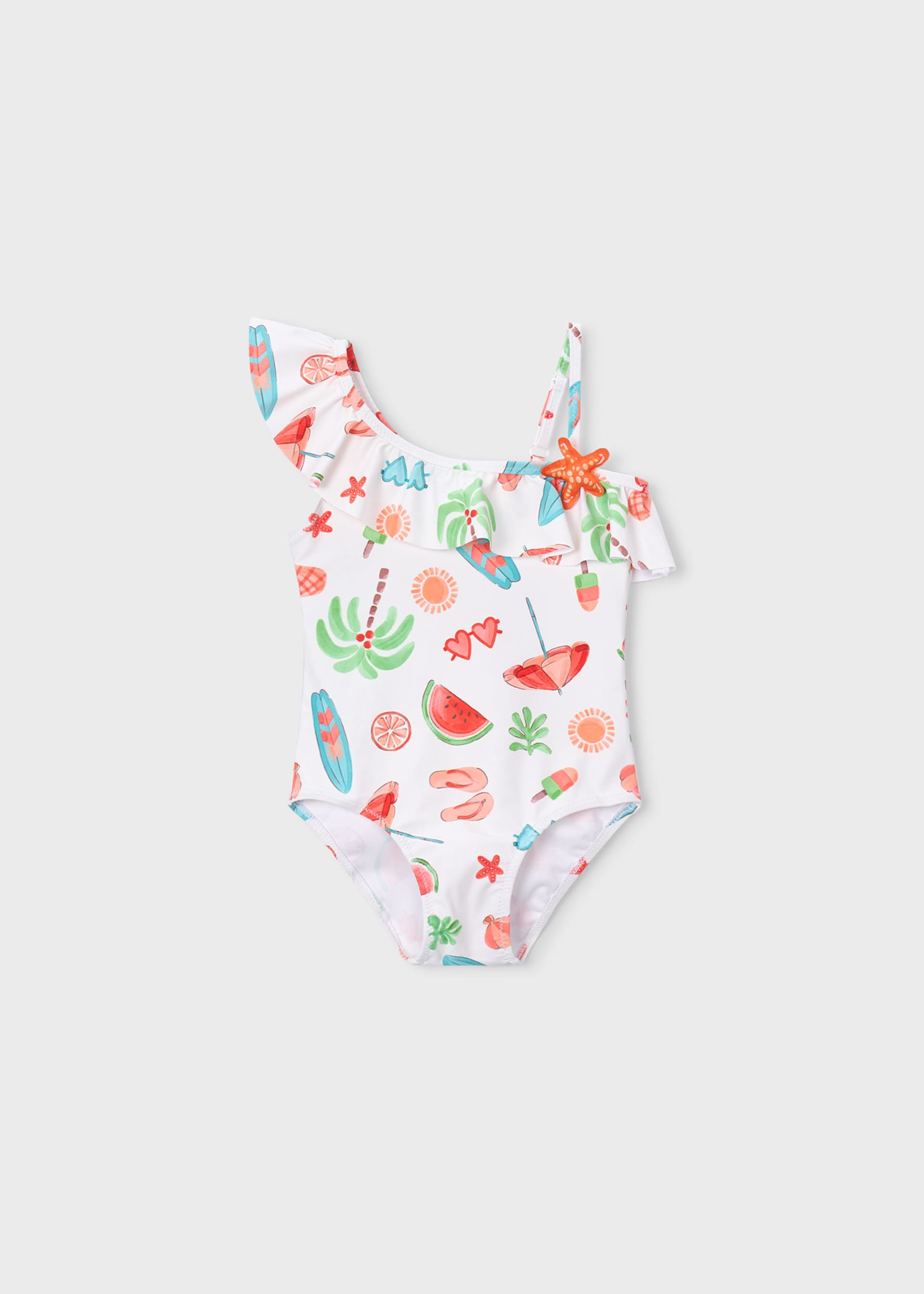 Traje de baño asimétrico niña
