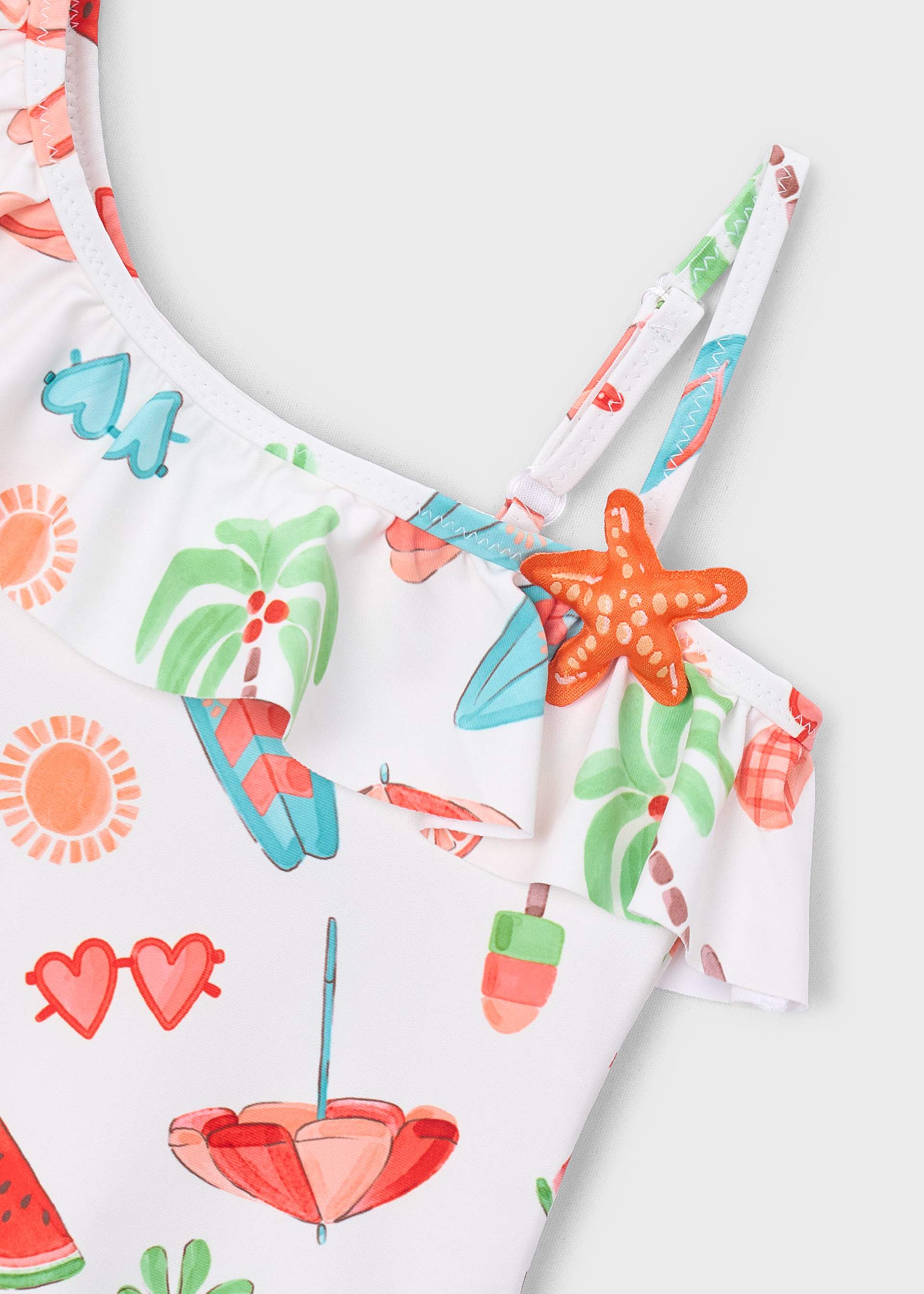 Traje de baño asimétrico niña