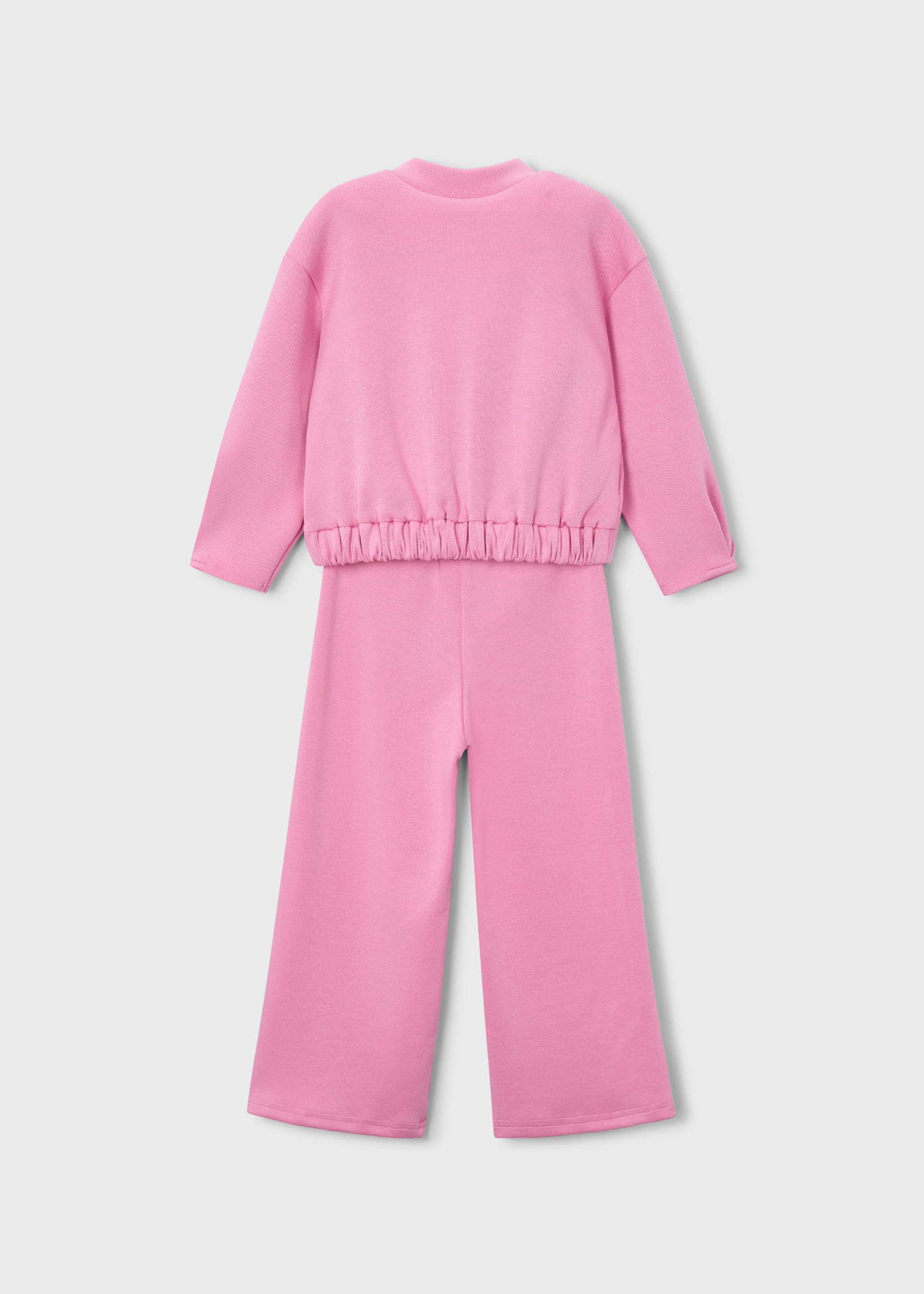 Girls' piqué tracksuit