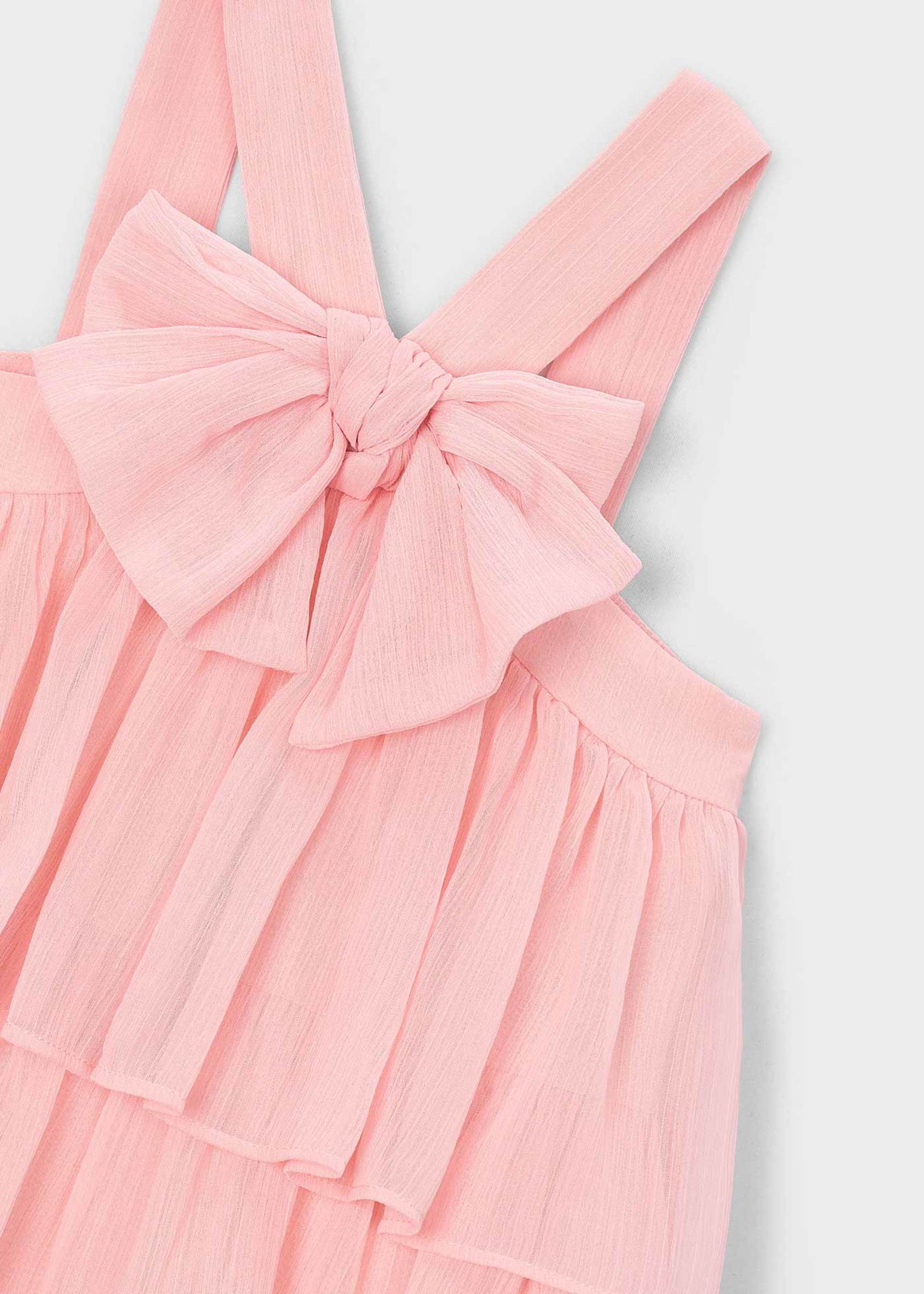 Vestito bambula volant bambina