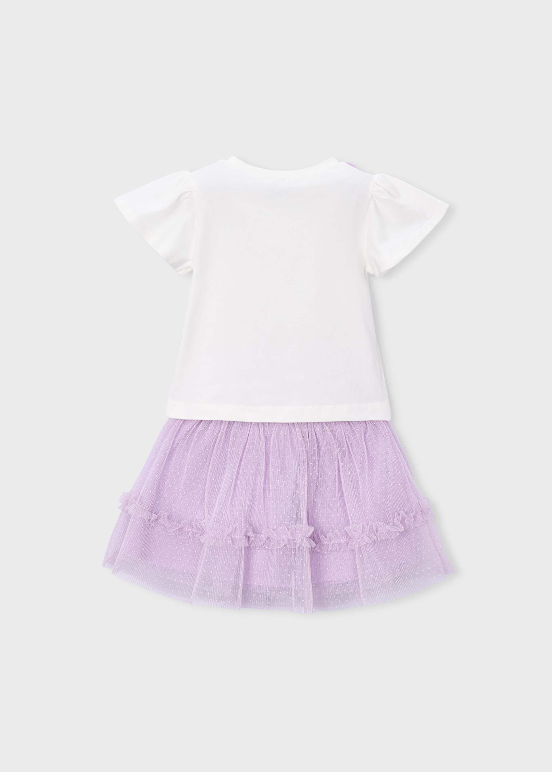 Girl Tulle Skirt and T-shirt Set