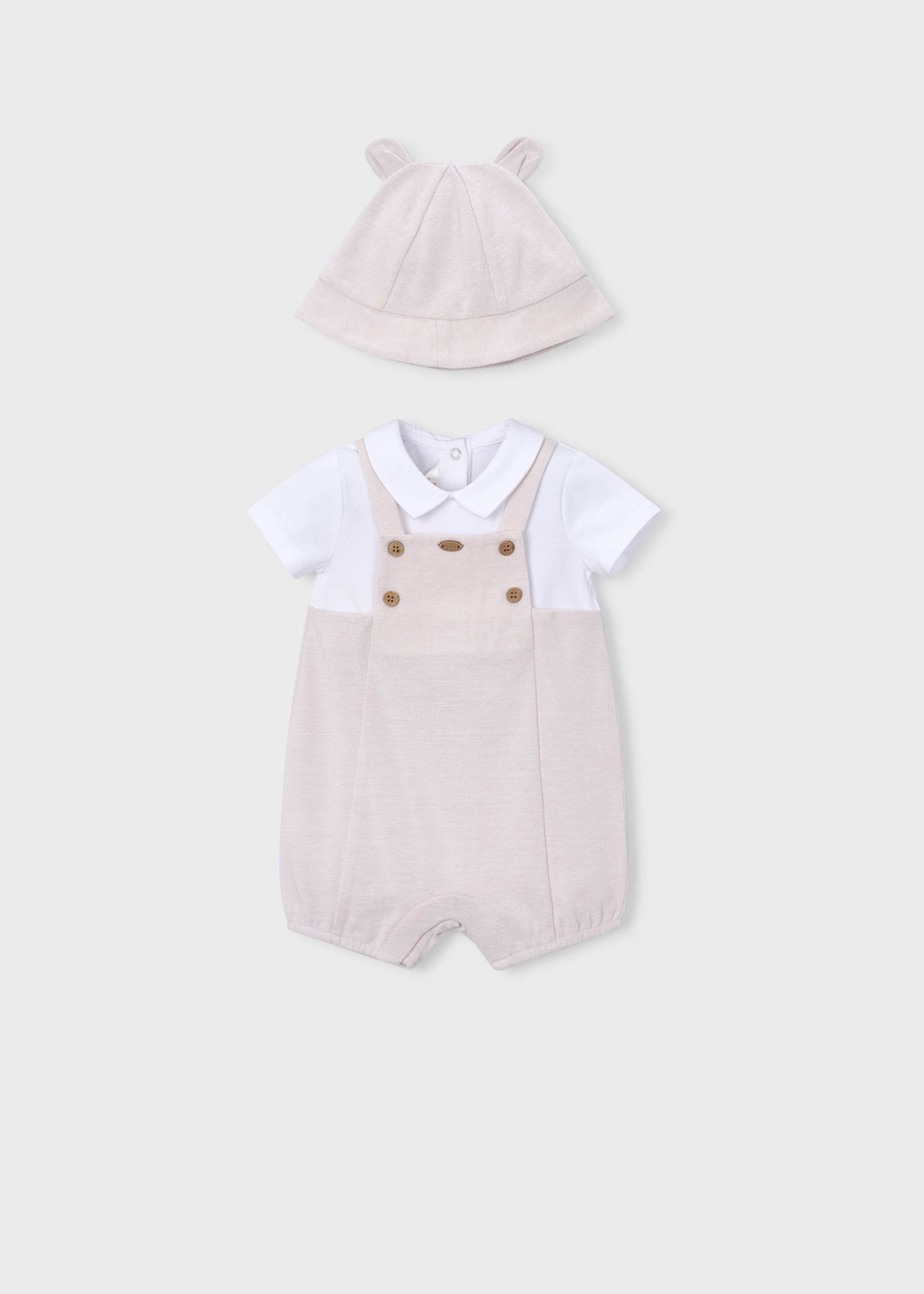 Body en maille avec bonnet nouveau-né