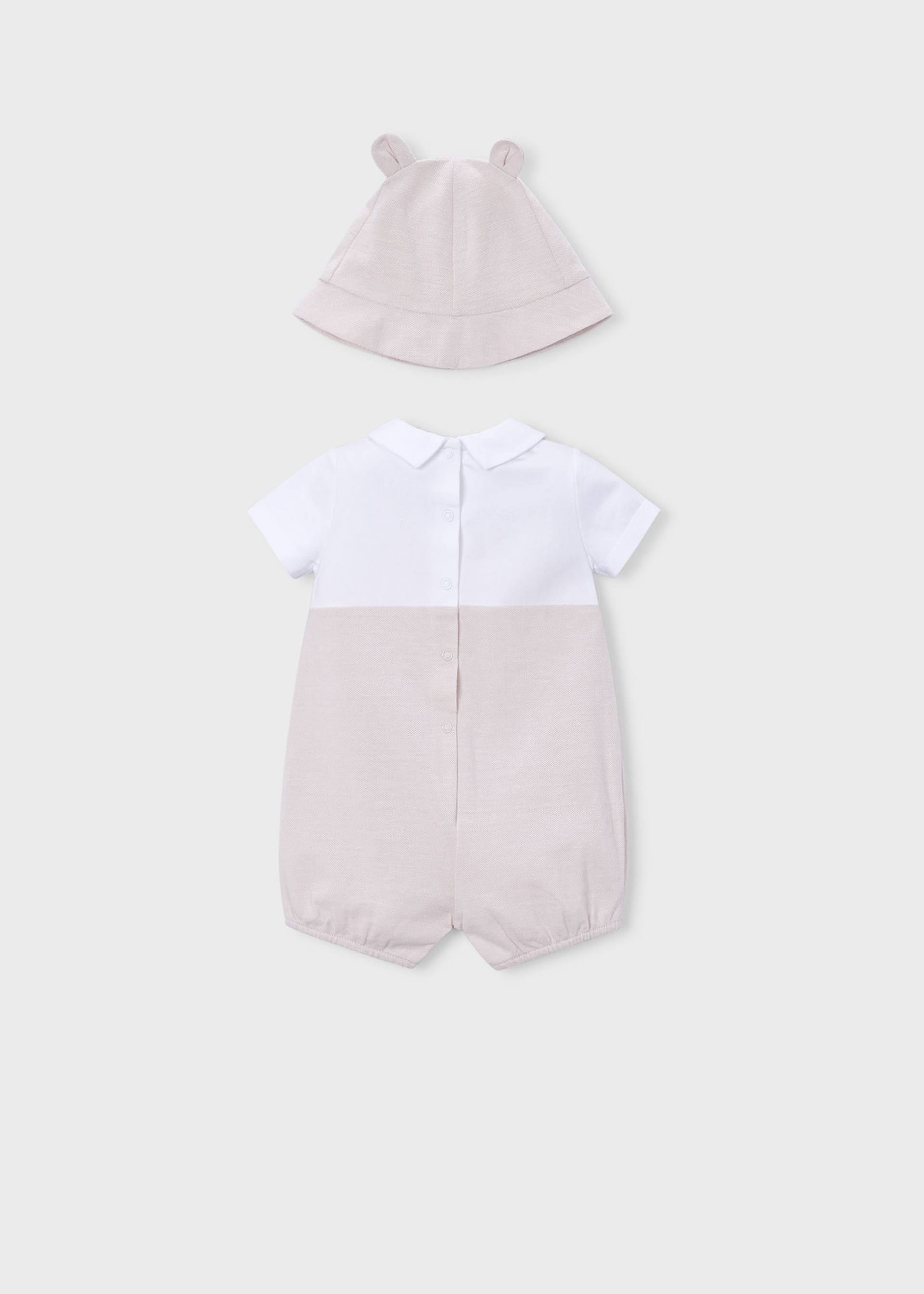 Body en maille avec bonnet nouveau-né