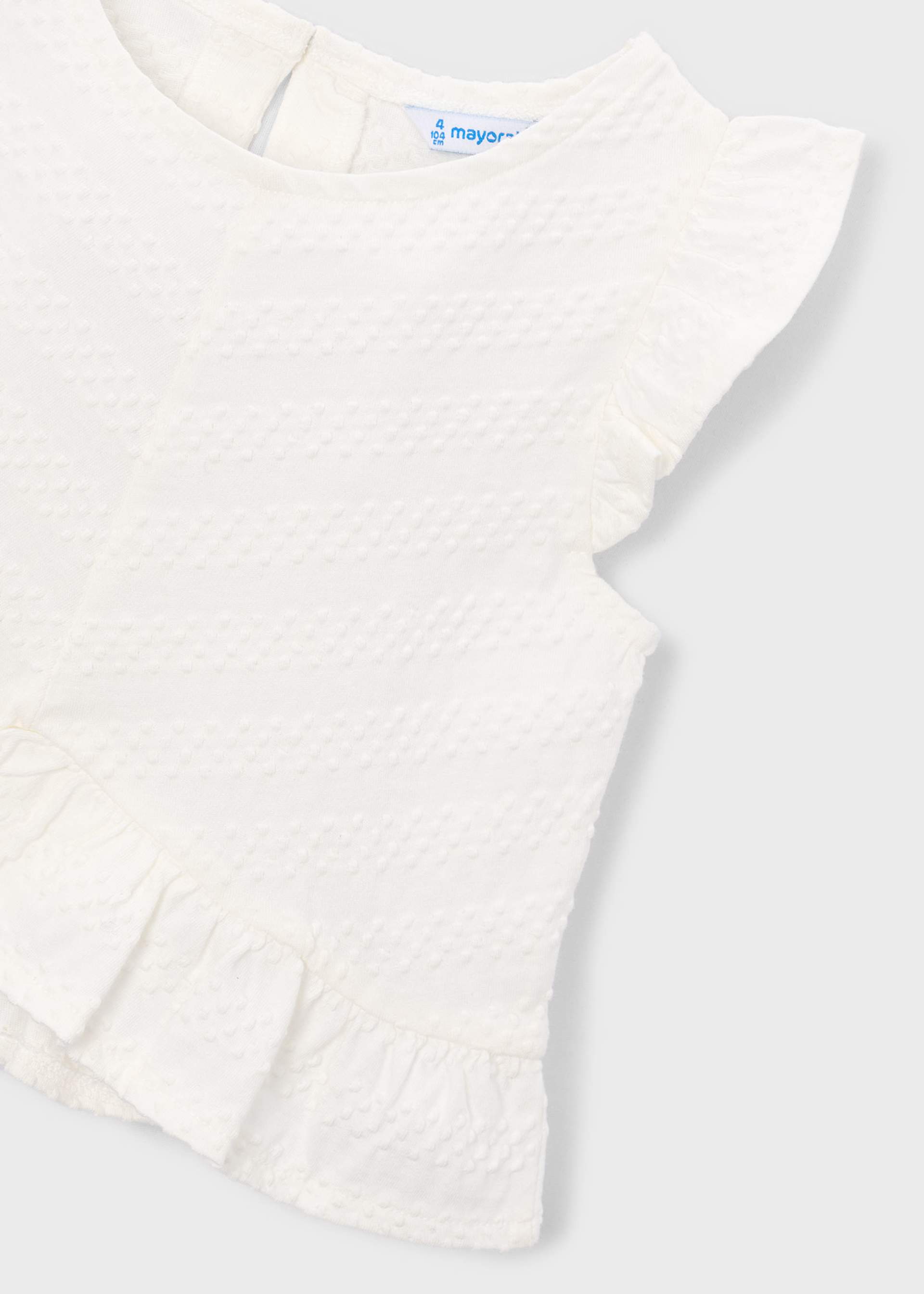 Girl's ruffled T-shirt