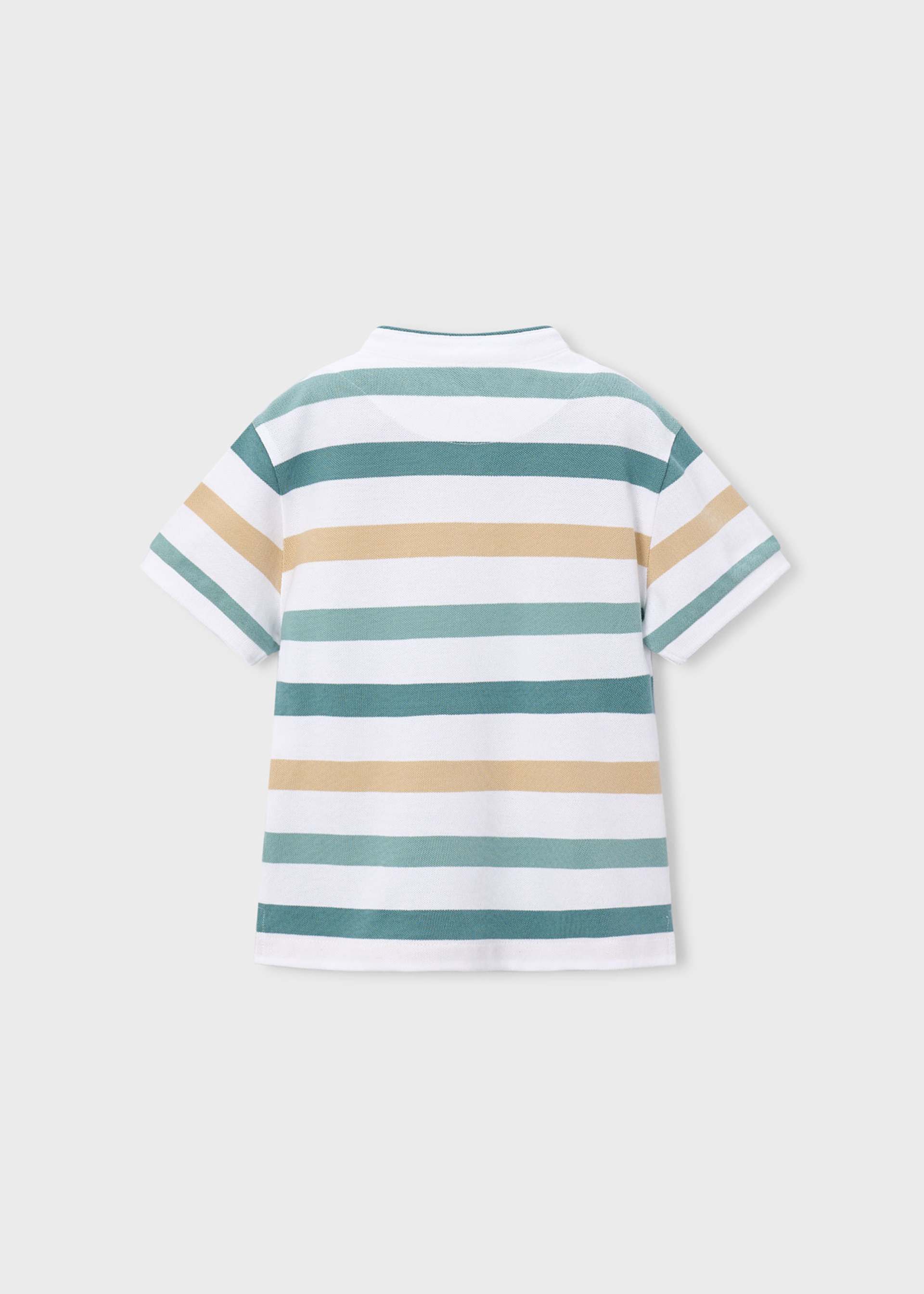 Poloshirt gestreift mit Maokragen Jungen
