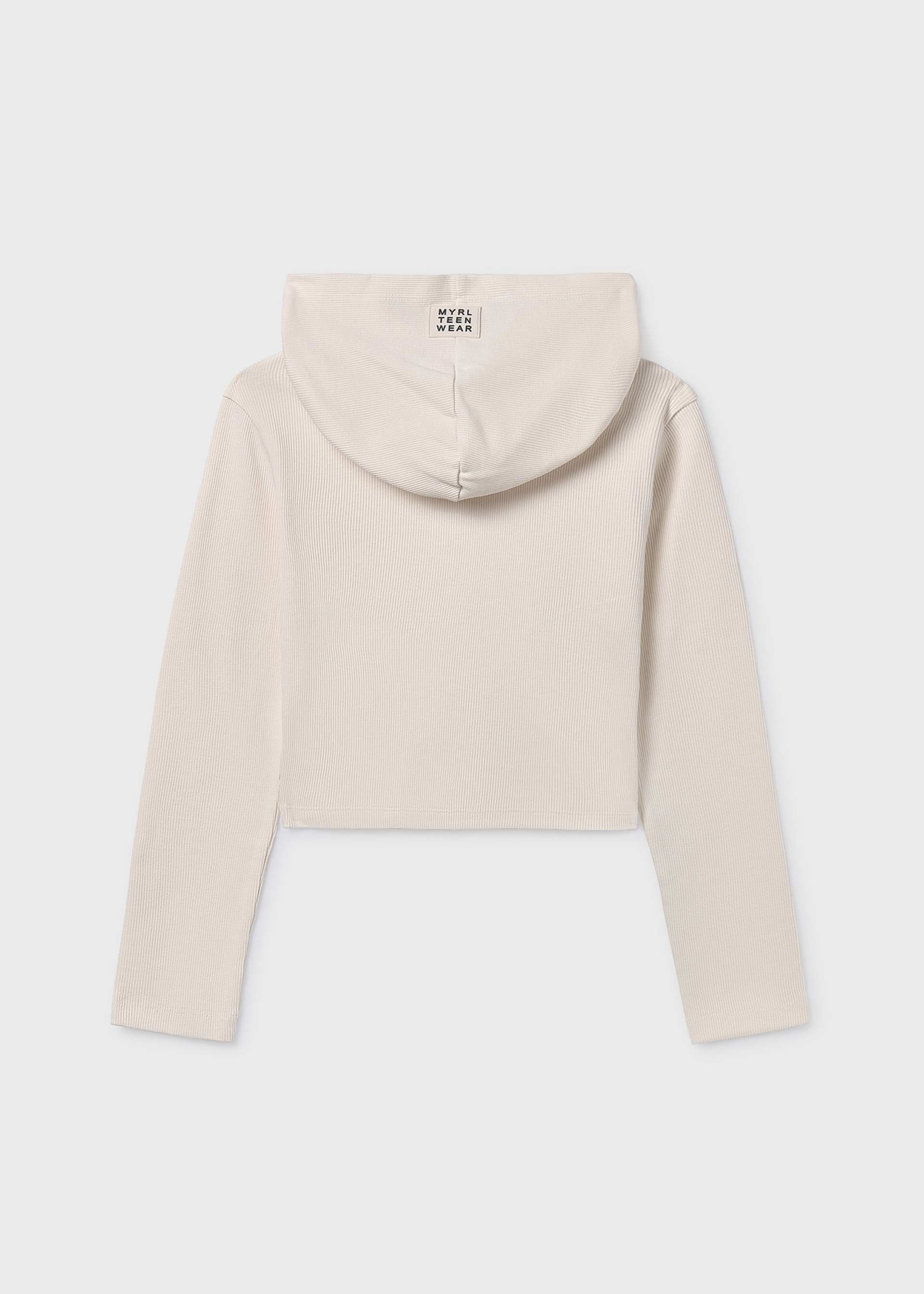 Girl's hooded zip-up sweatshirt