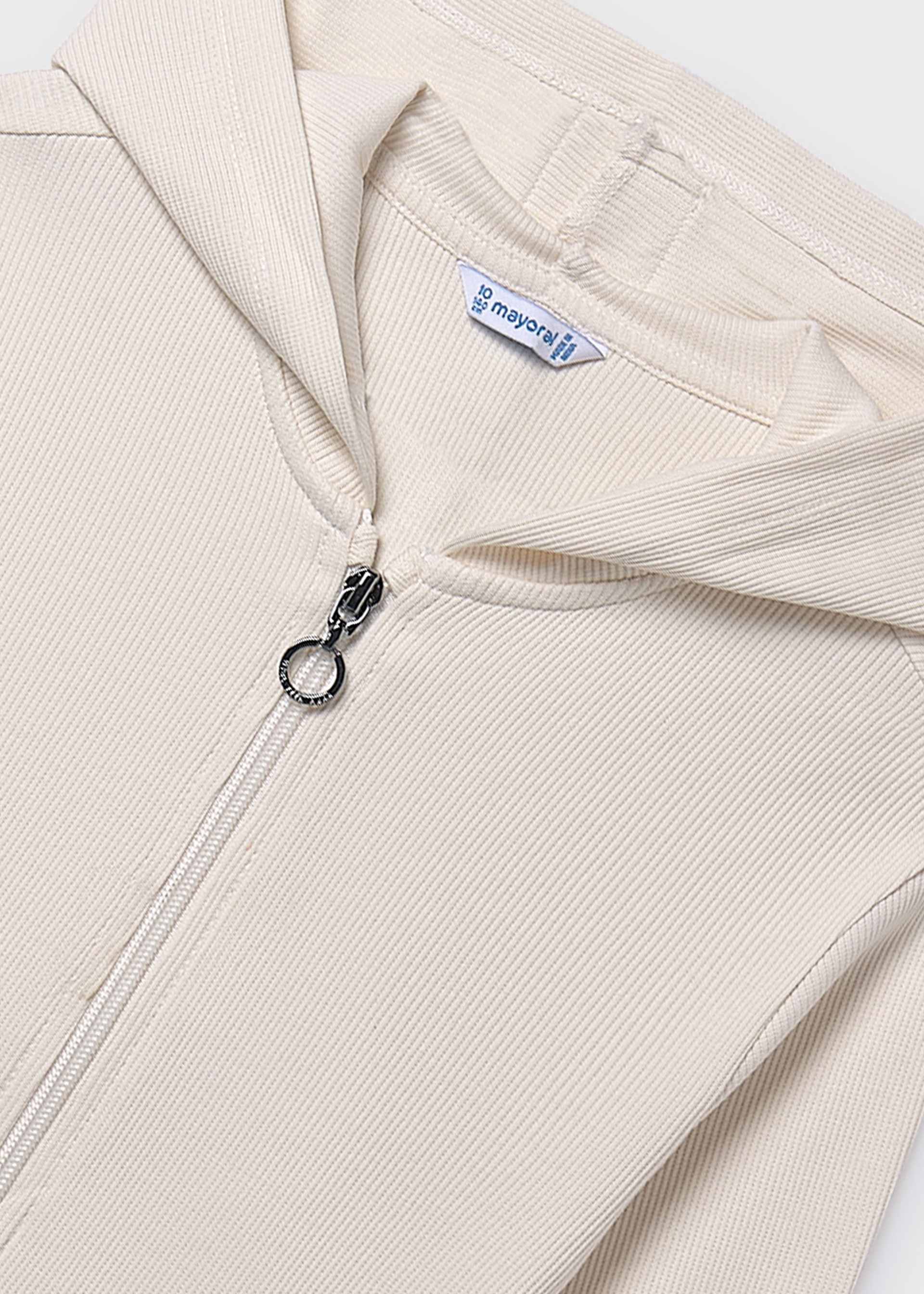 Sudadera cremallera capucha chica