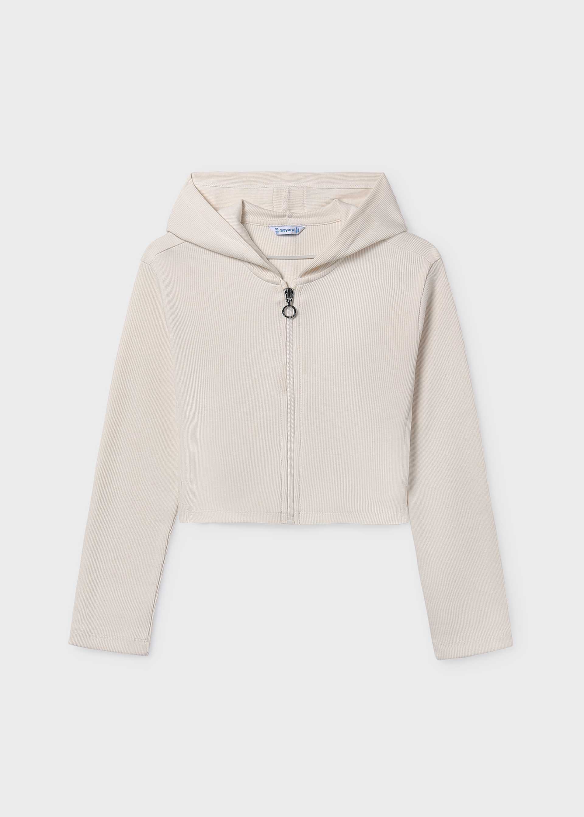 Sudadera cremallera capucha chica