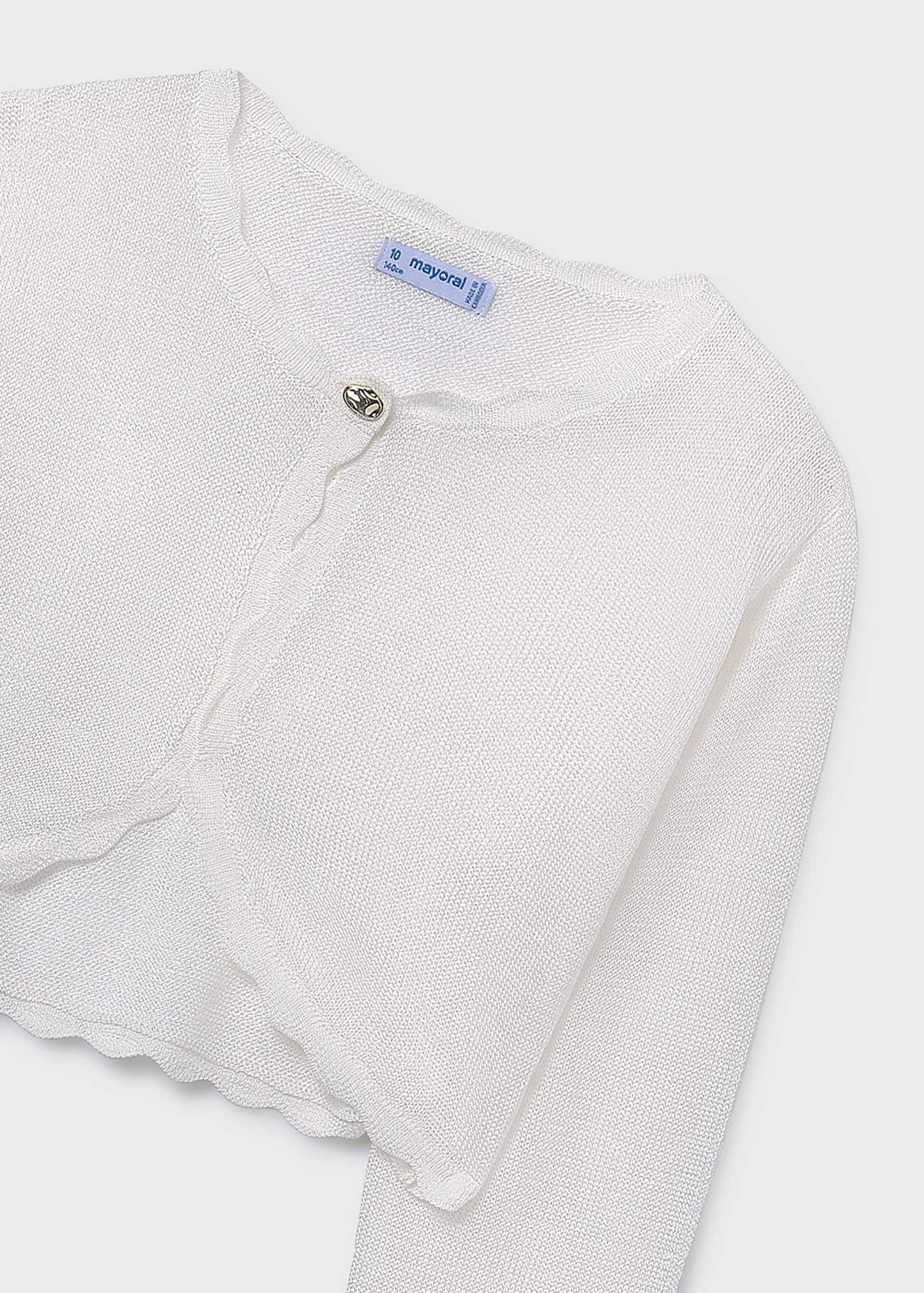 Girl Knit Crop Cardigan