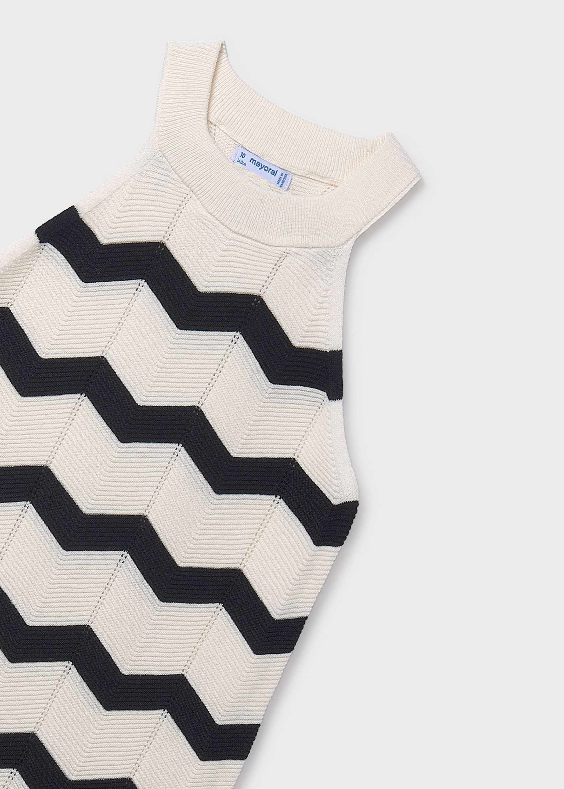 Vestido zig zag chica