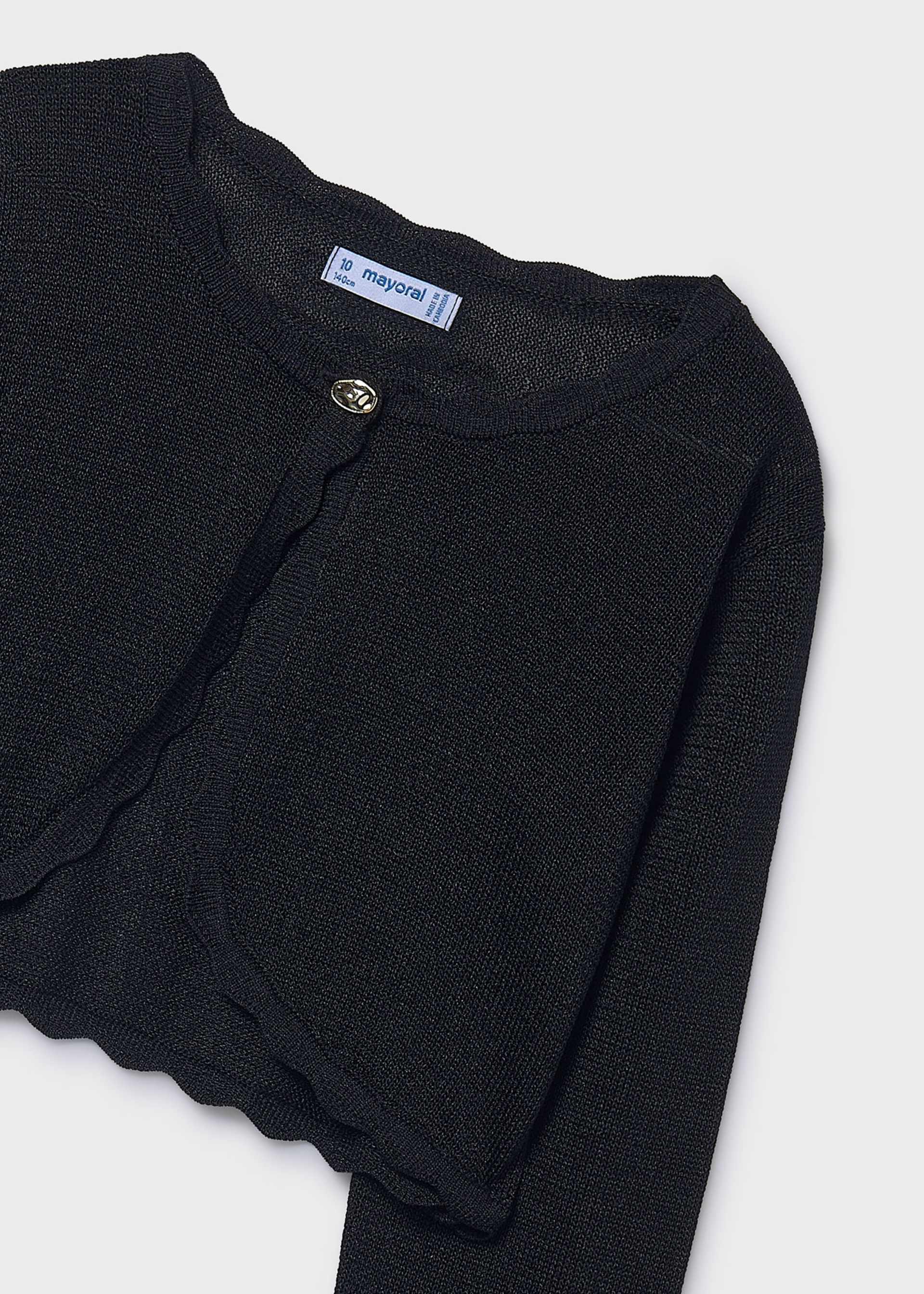 Girl Knit Crop Cardigan