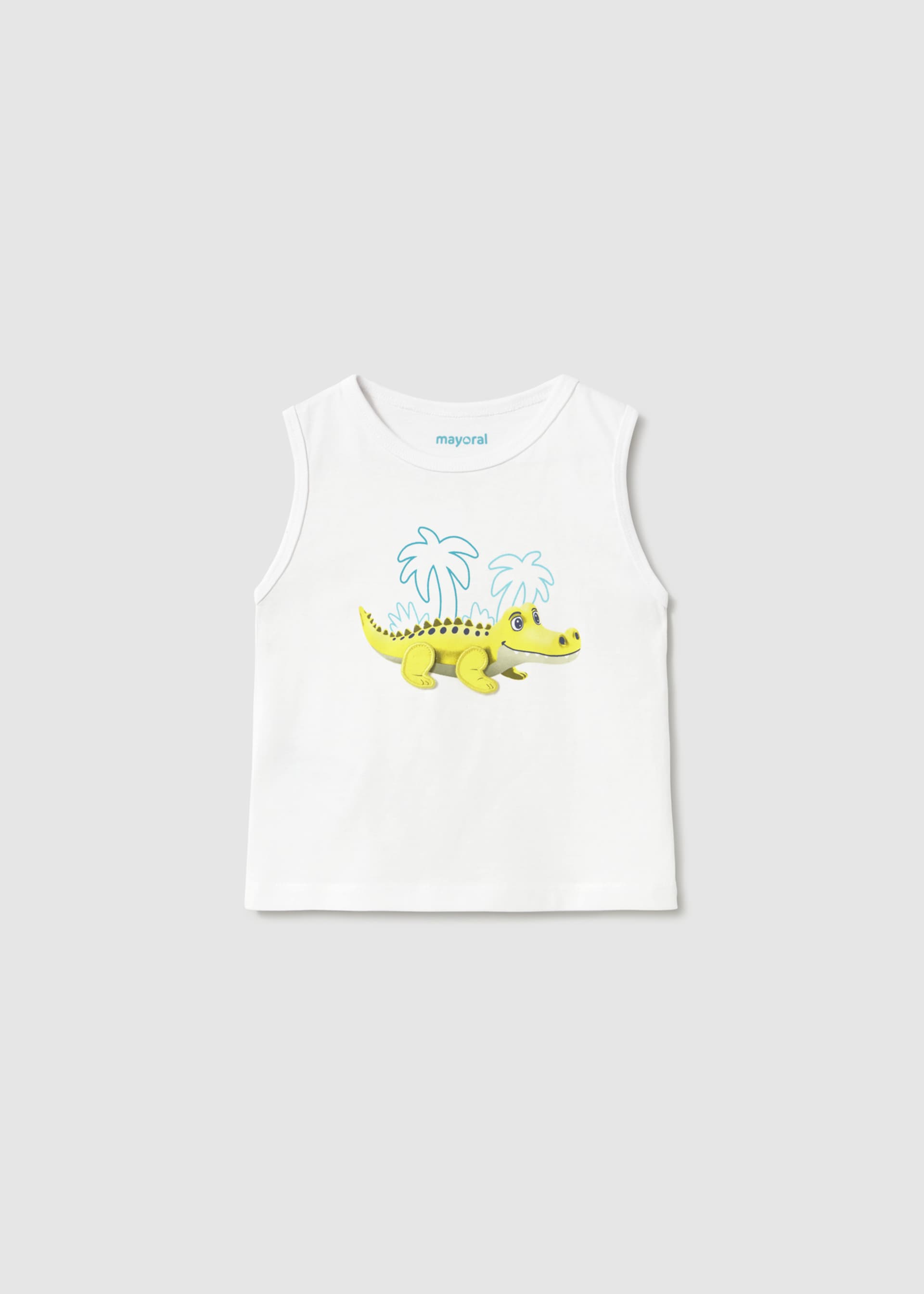 Sleeveless interactive t-shirt baby