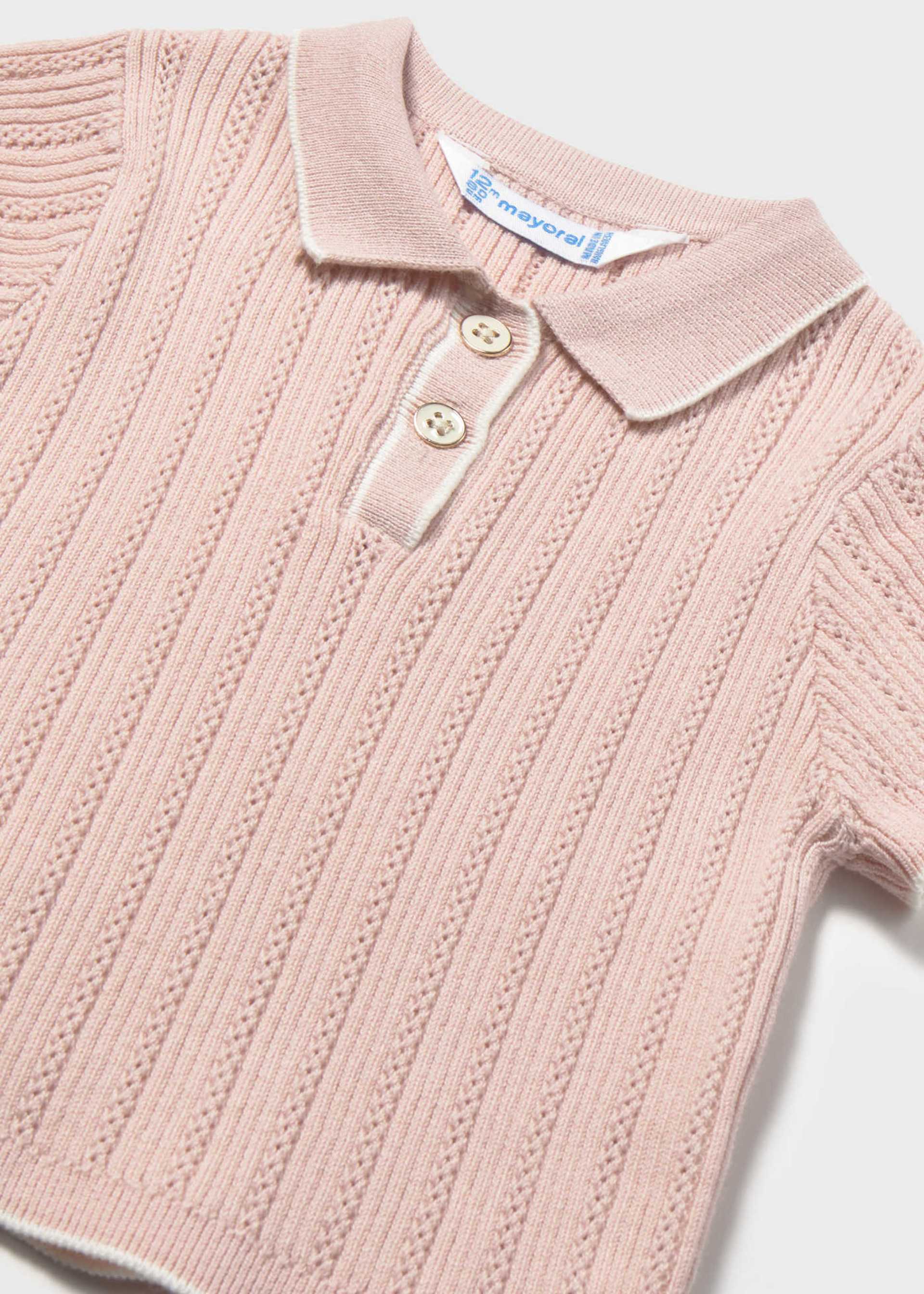 Knit polo shirt baby