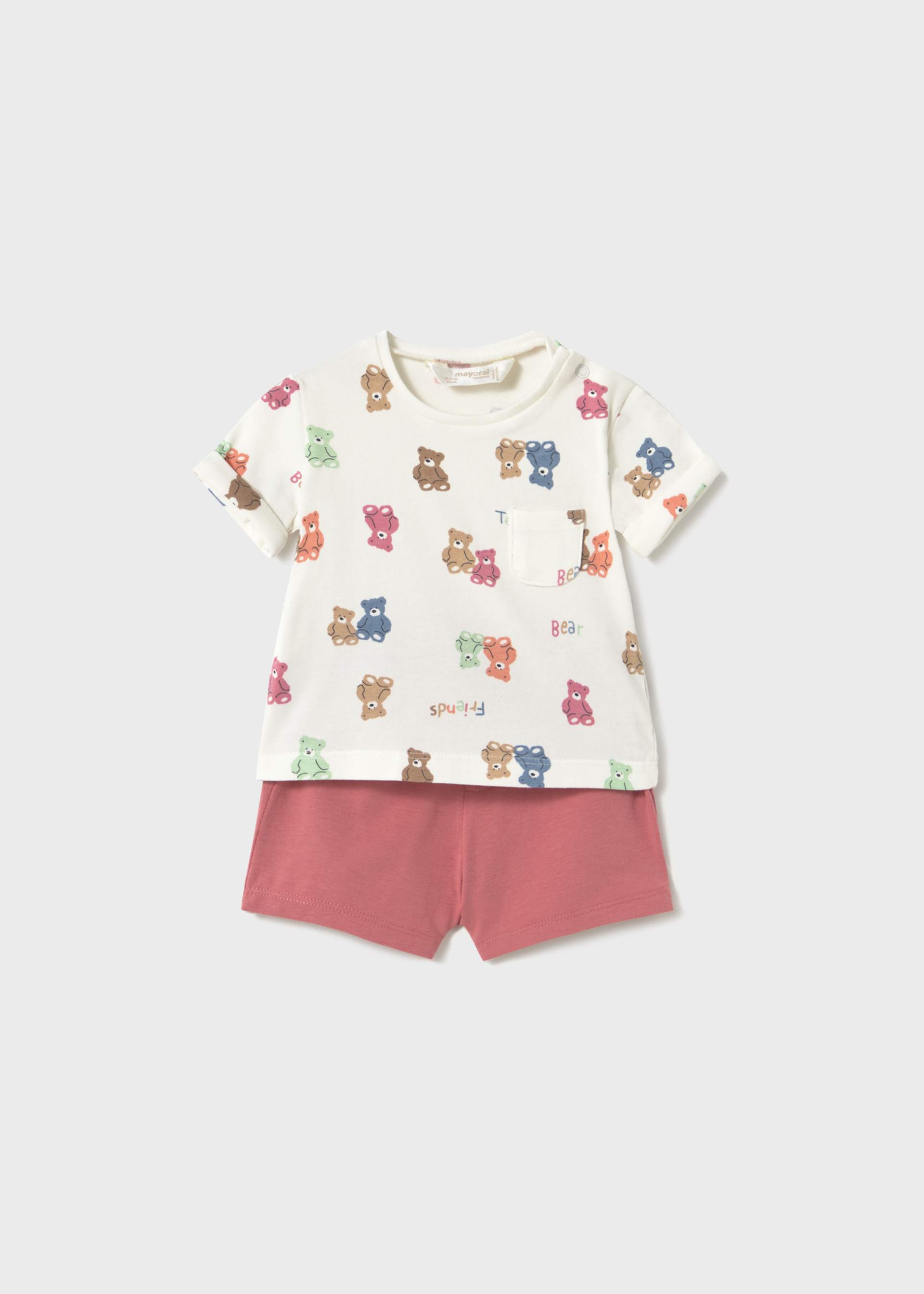 Conjunto 4 piezas short recién nacido