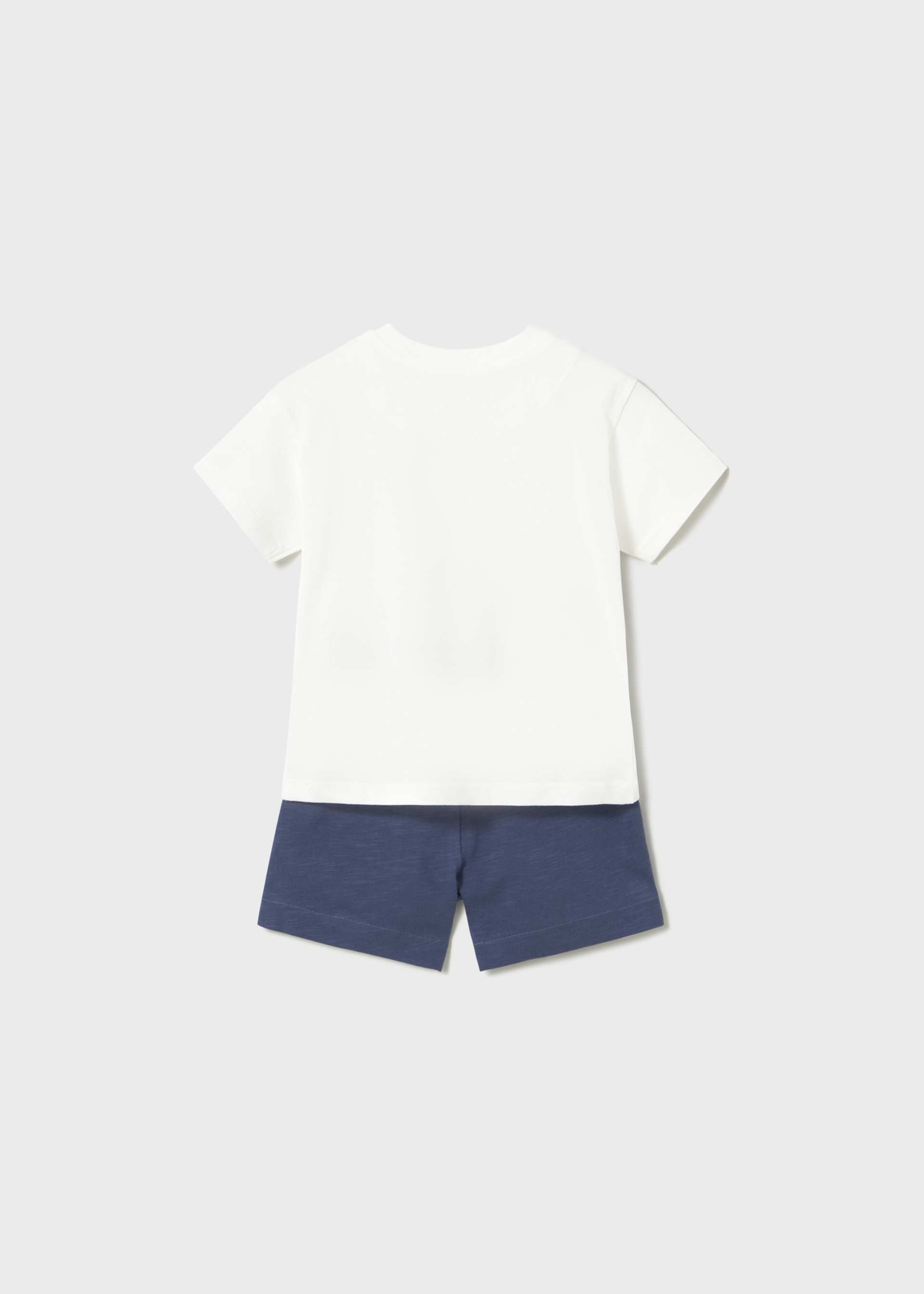 Ensemble bermuda et t-shirt palmiers bébé