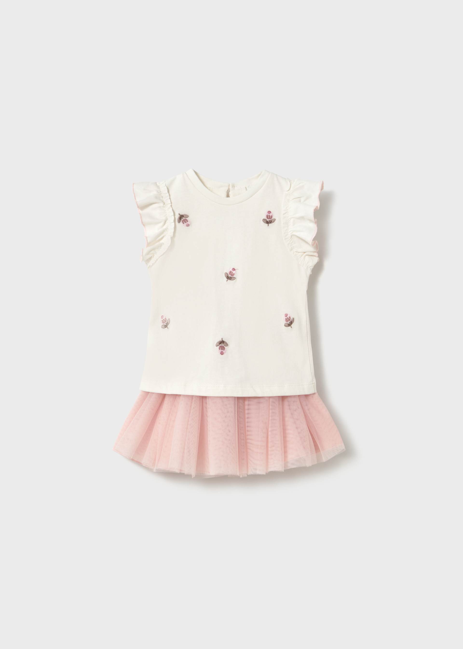 Tulle skirt set baby with ruffles