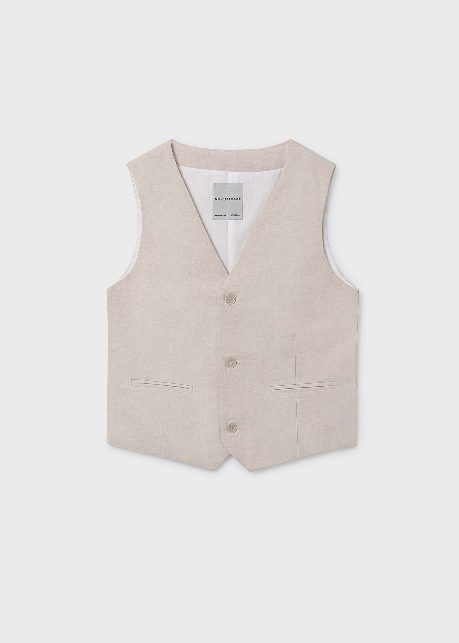 Gilet habillé avec lin garçon