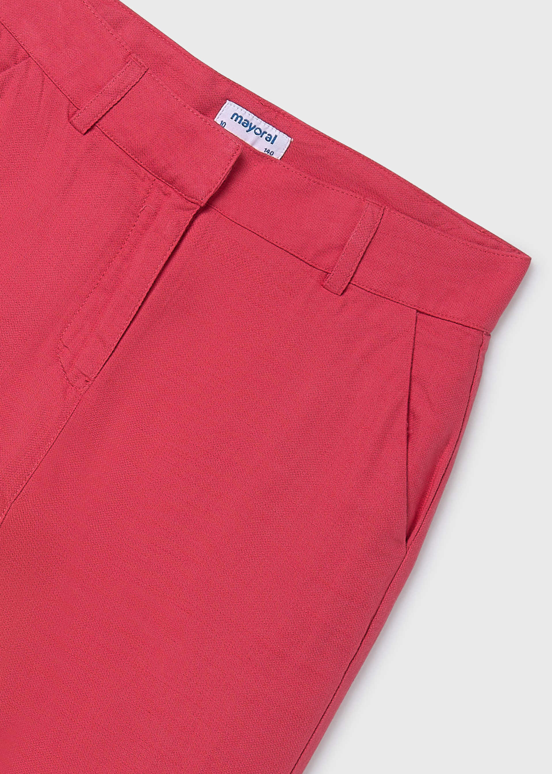 Pantalón largo cinta bordada chica