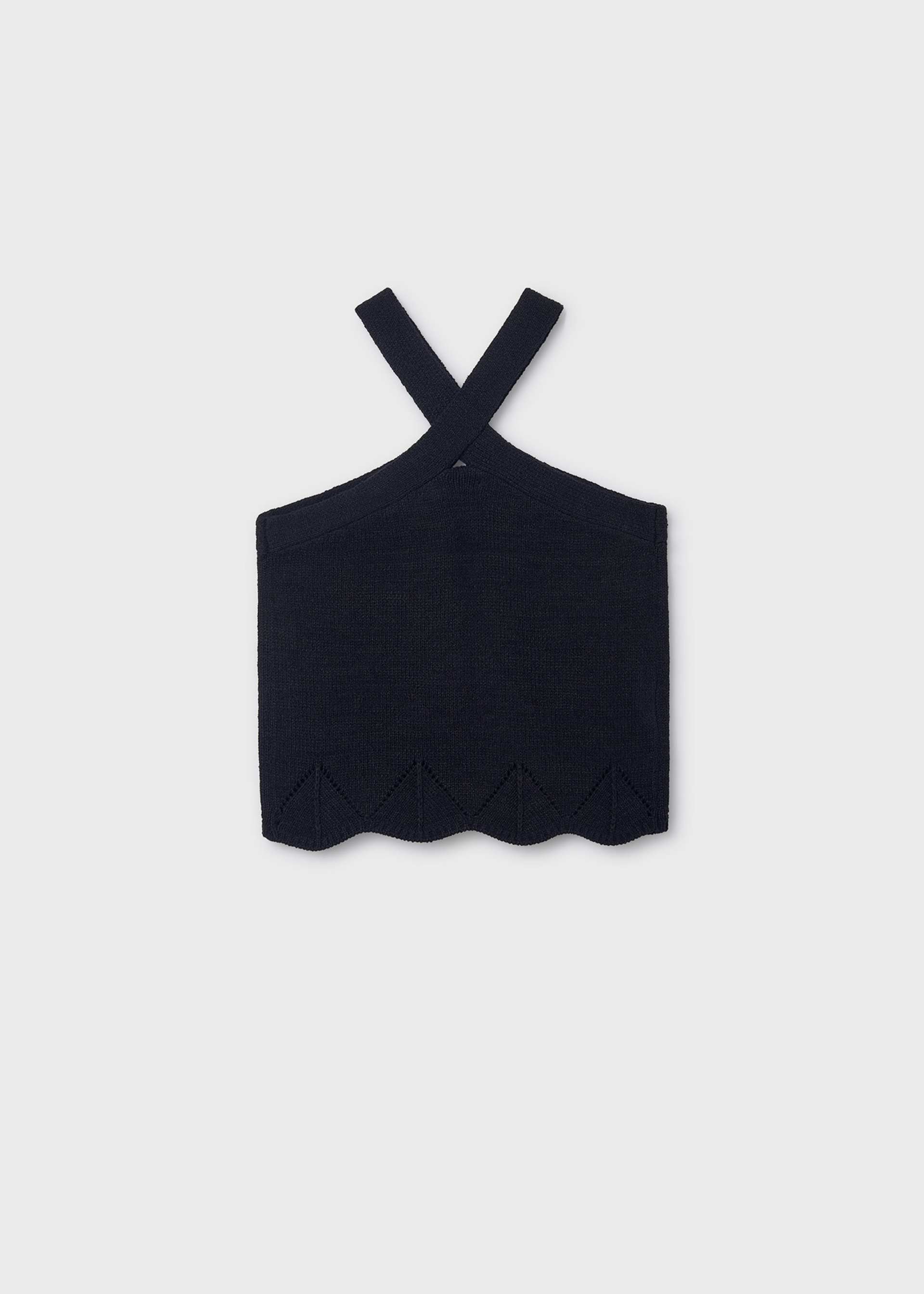 Top col halter fille