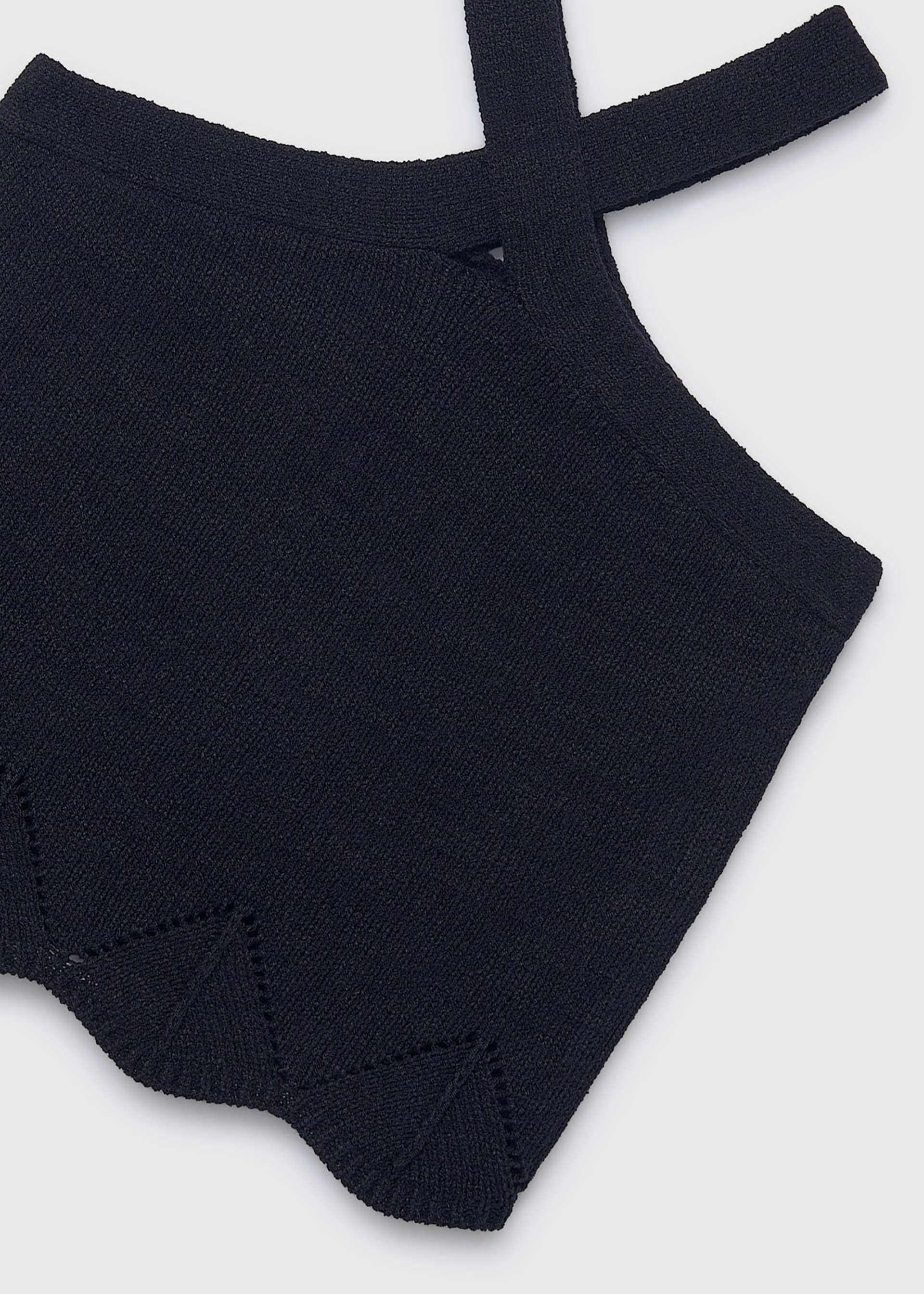 Top col halter fille