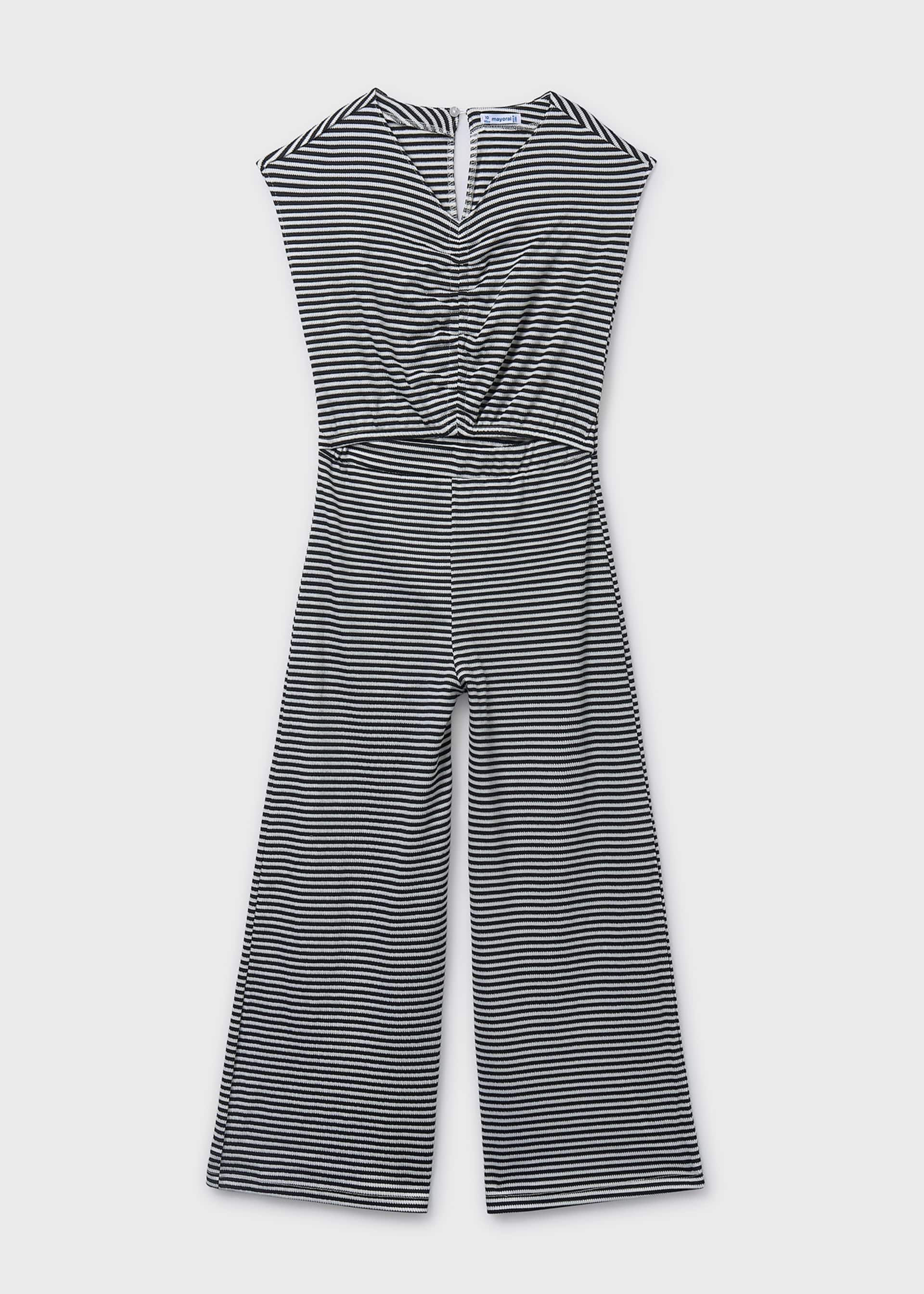 Langer Jumpsuit gestreift Teenager Mädchen