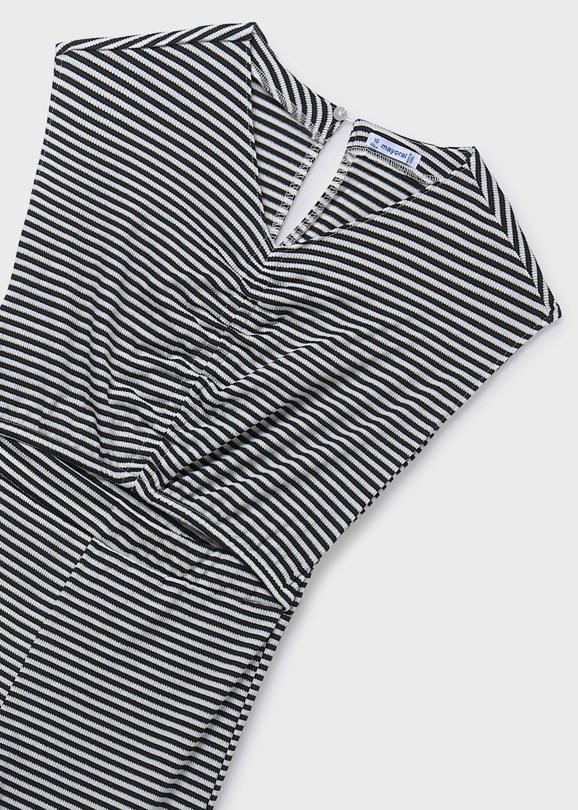 Girl Striped Jumpsuit