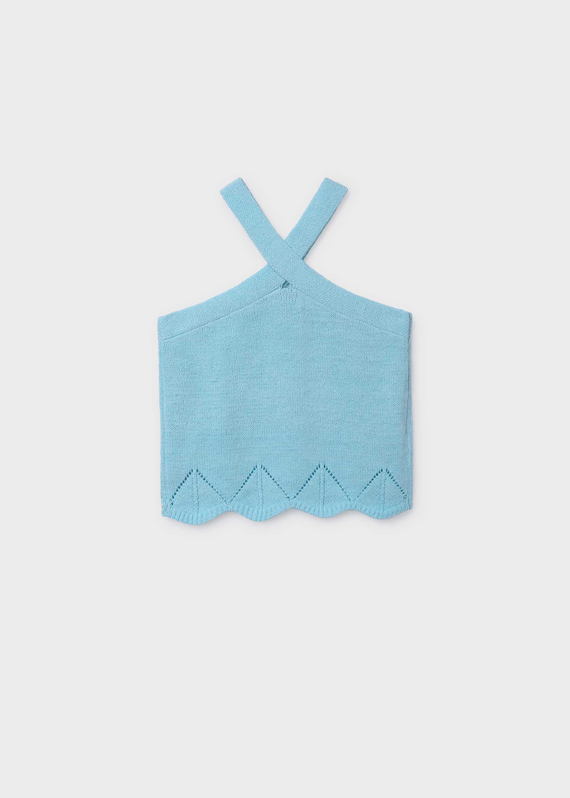 Top w stylu halter dla dziewczynki