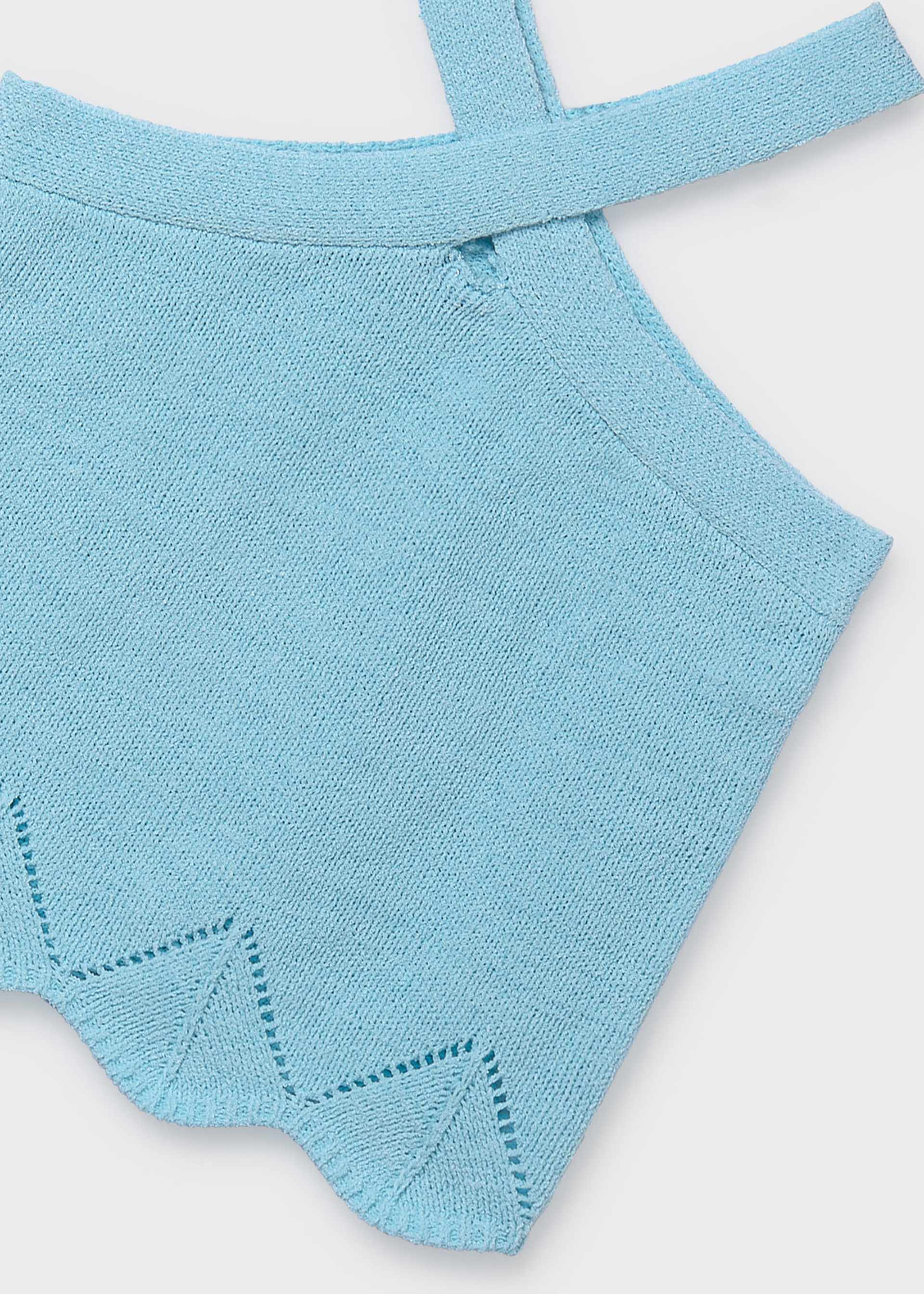 Top w stylu halter dla dziewczynki