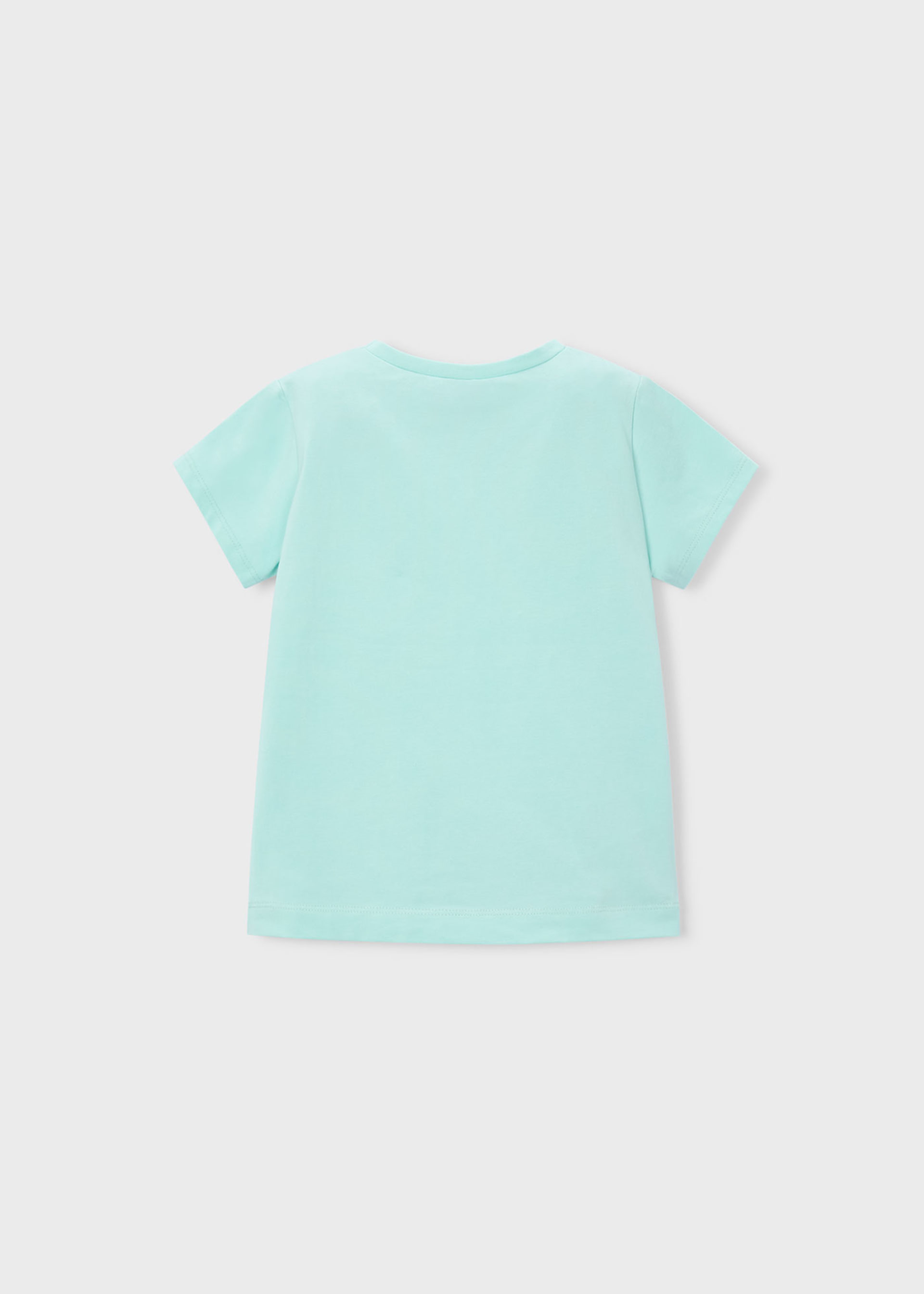 Maglietta basic fiore bambina