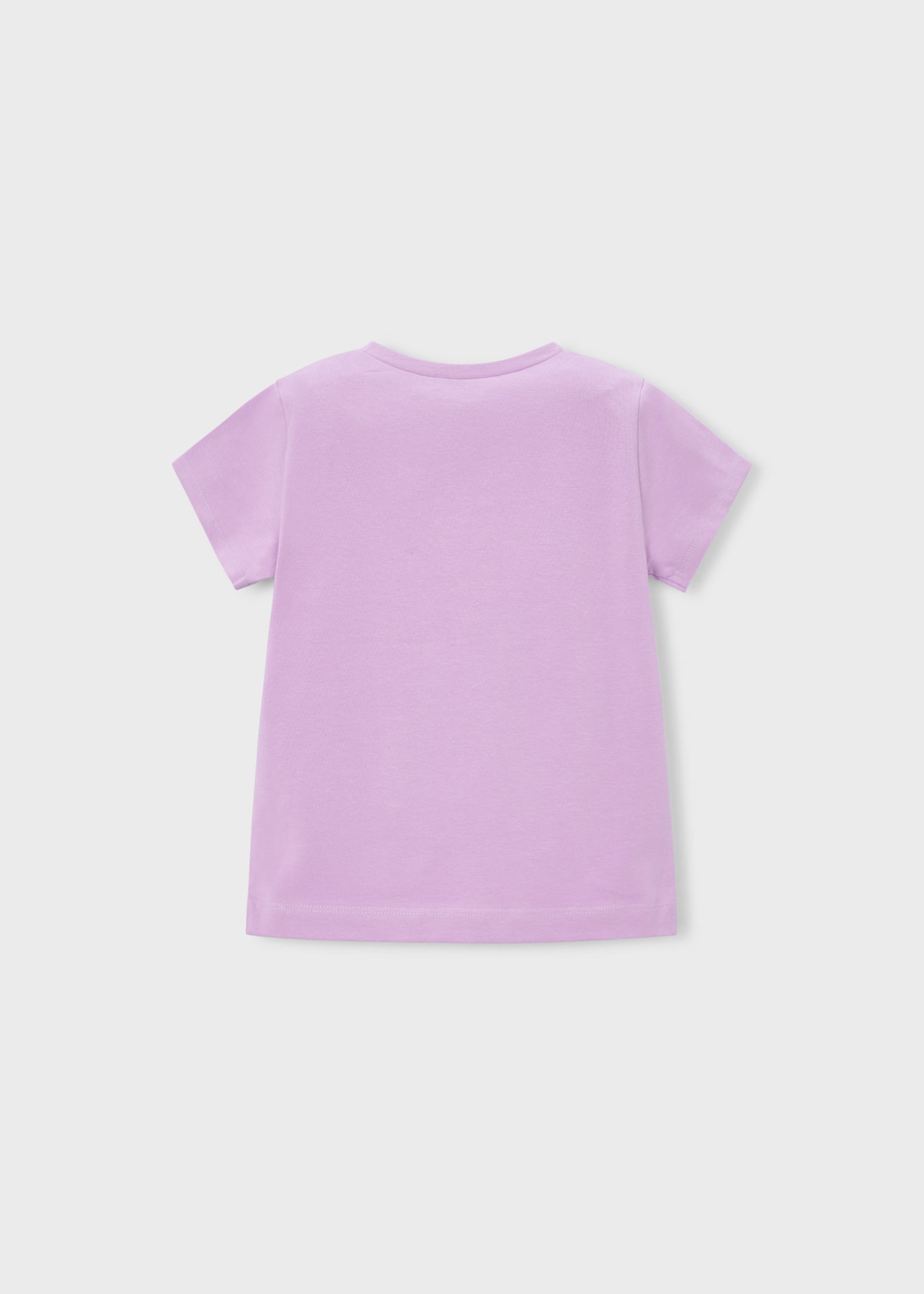 T-shirt básica flor menina
