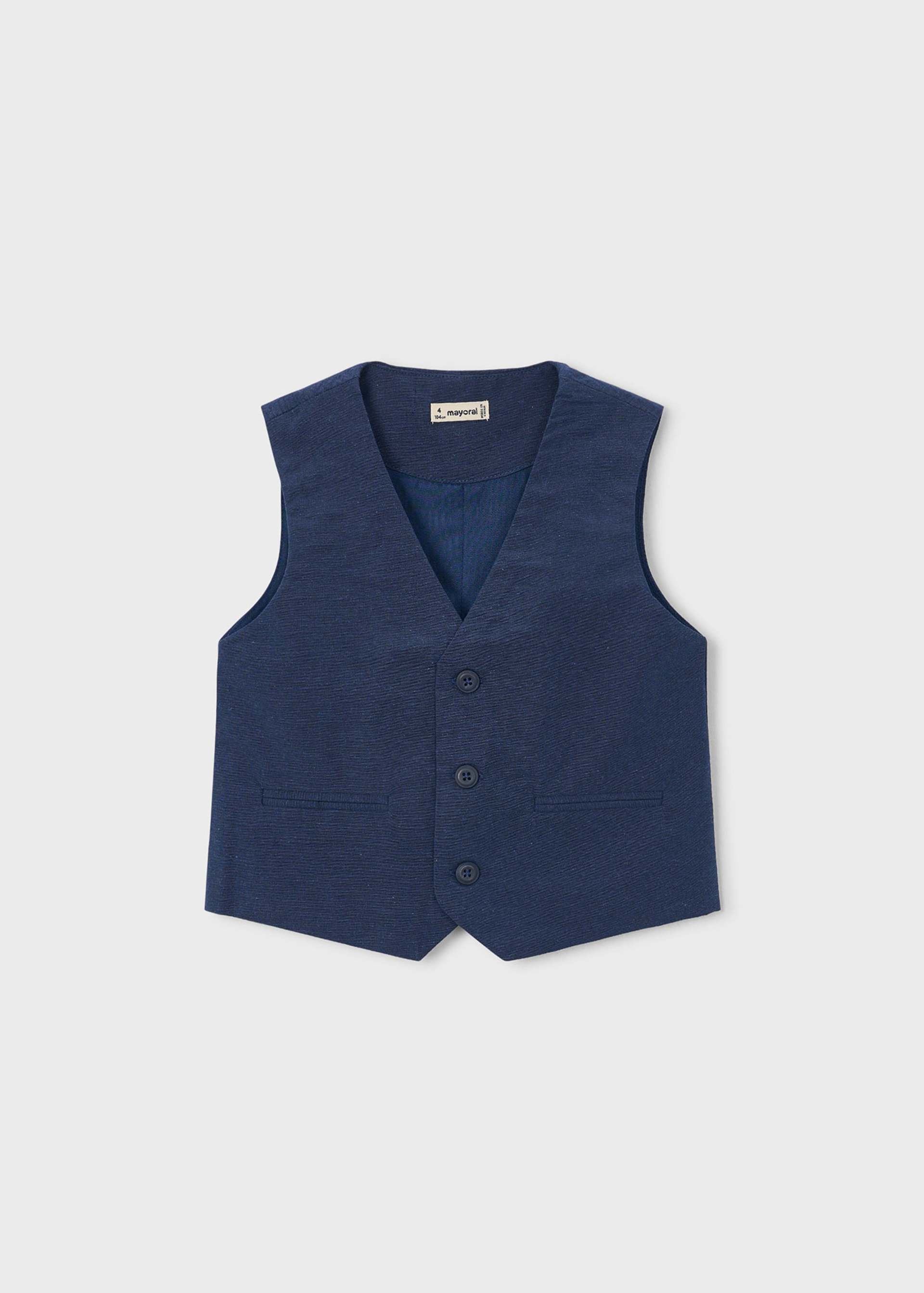 Children's linen waistcoat boy