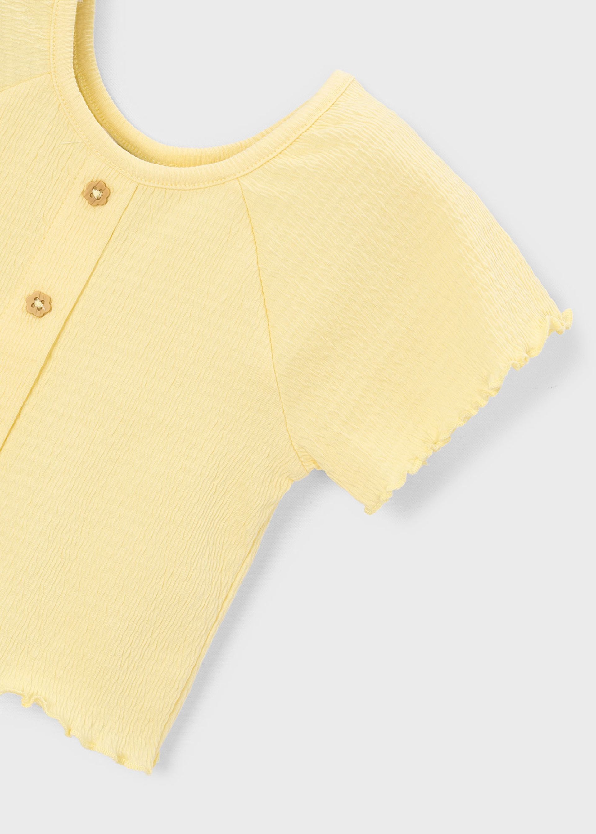 Camiseta con volantes niña