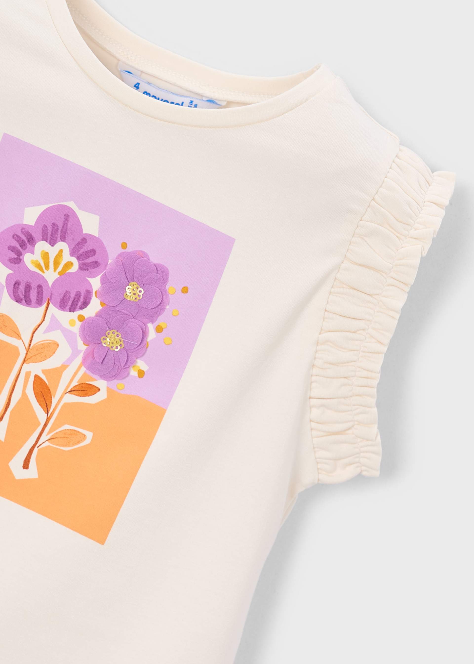 Playera flores niña