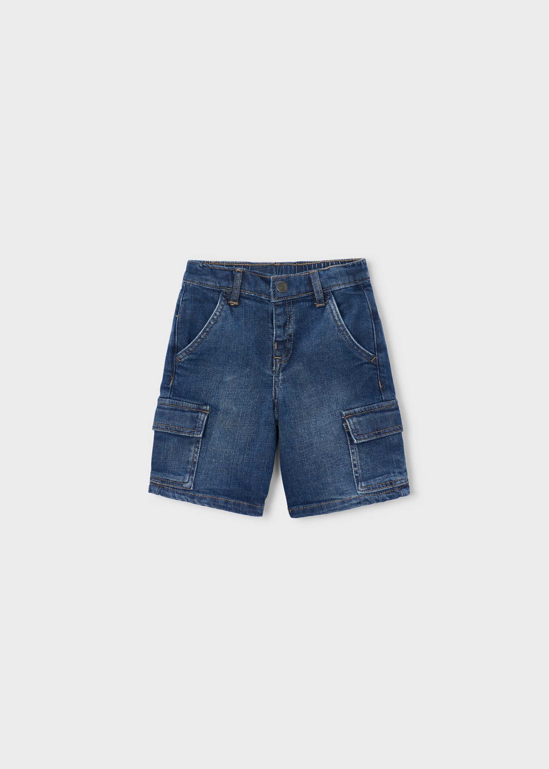 Jeans-Cargo-Bermudas Jungen