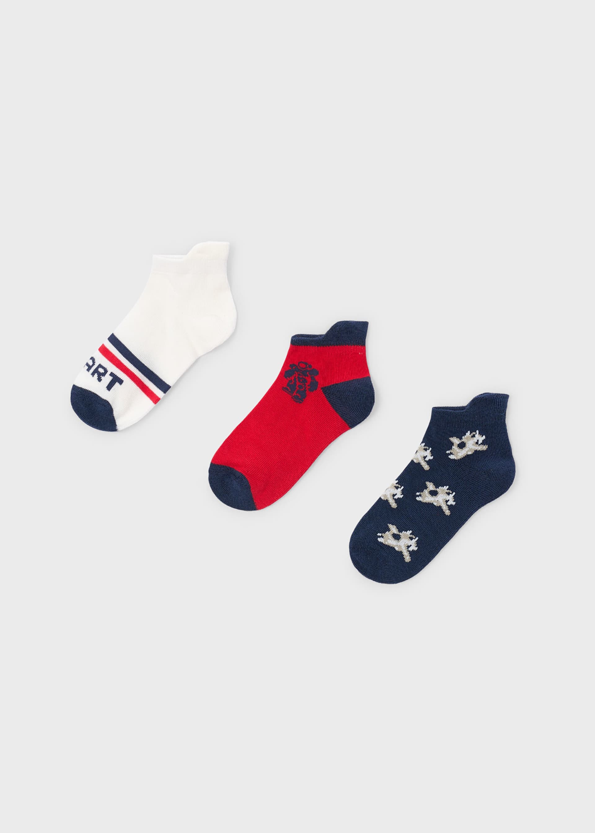Set 3 calze corte bambino