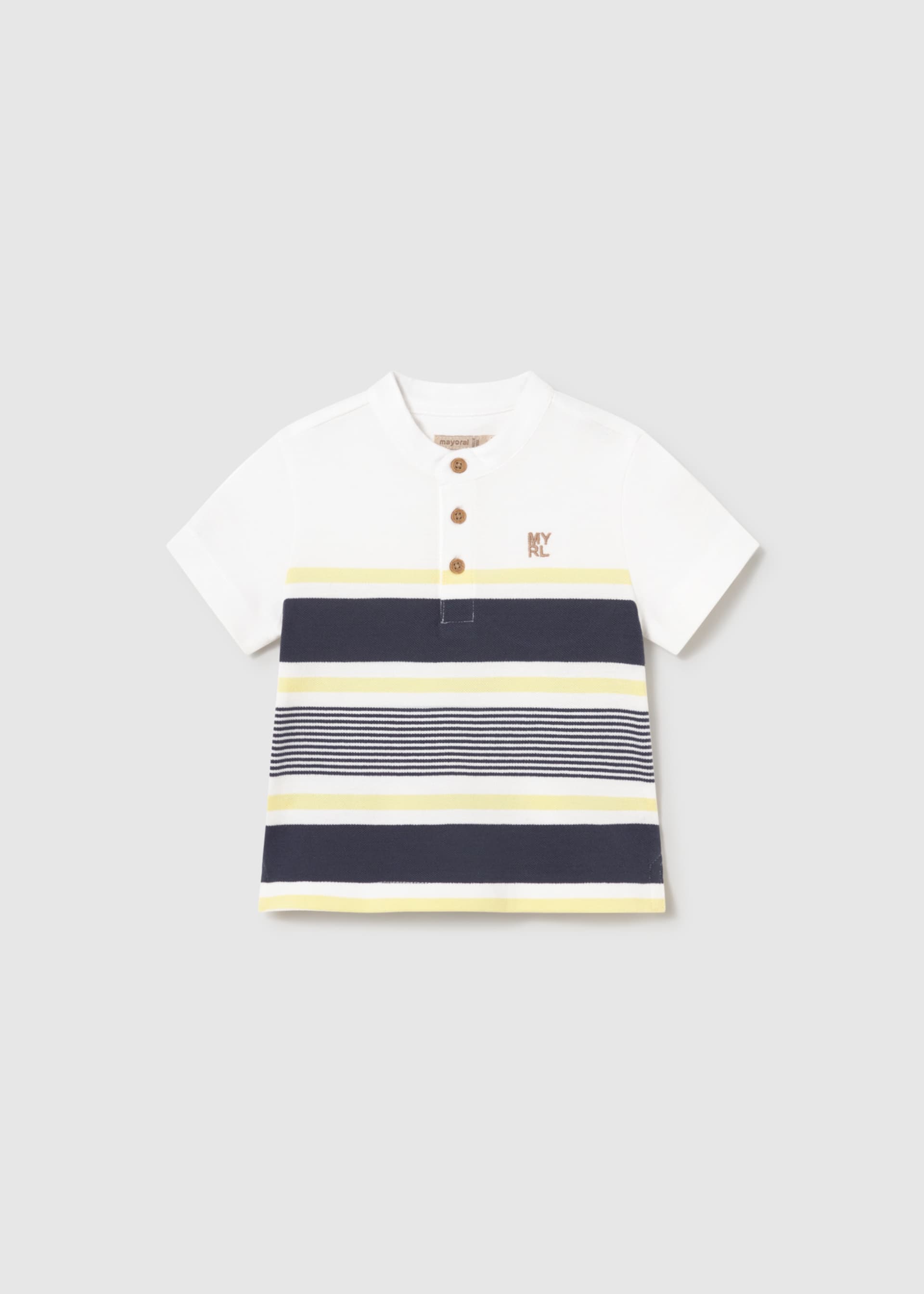 Poloshirt color blocked Baby