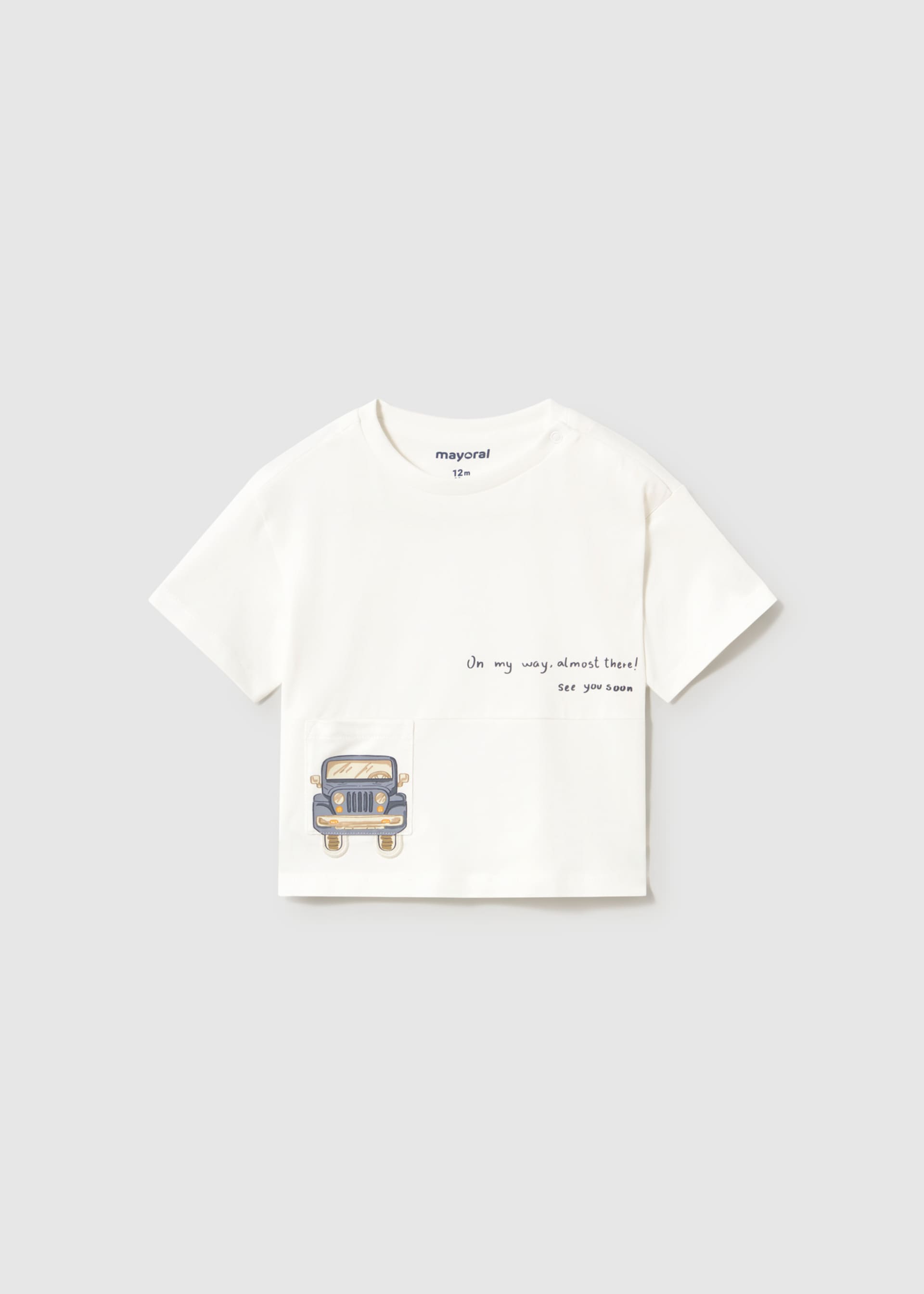 T-shirt bolso carrinho bebé