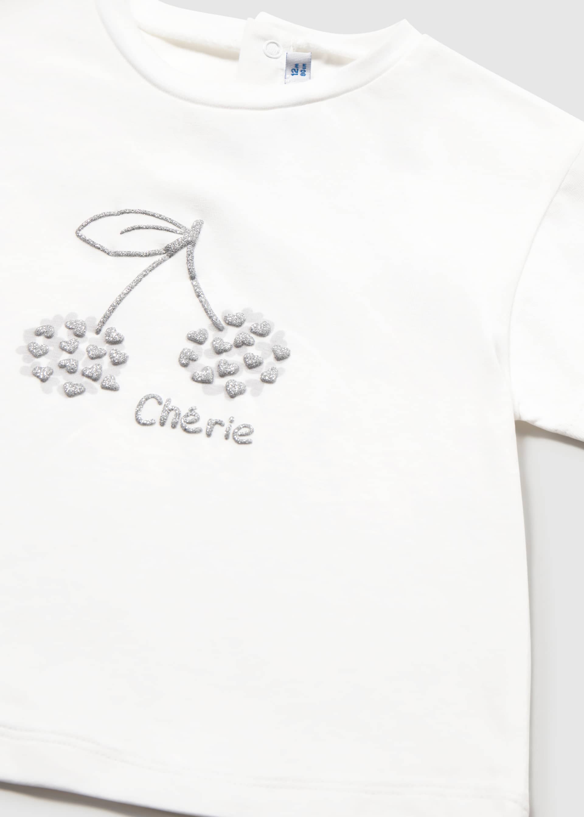 Maglietta ciliegia basic neonata