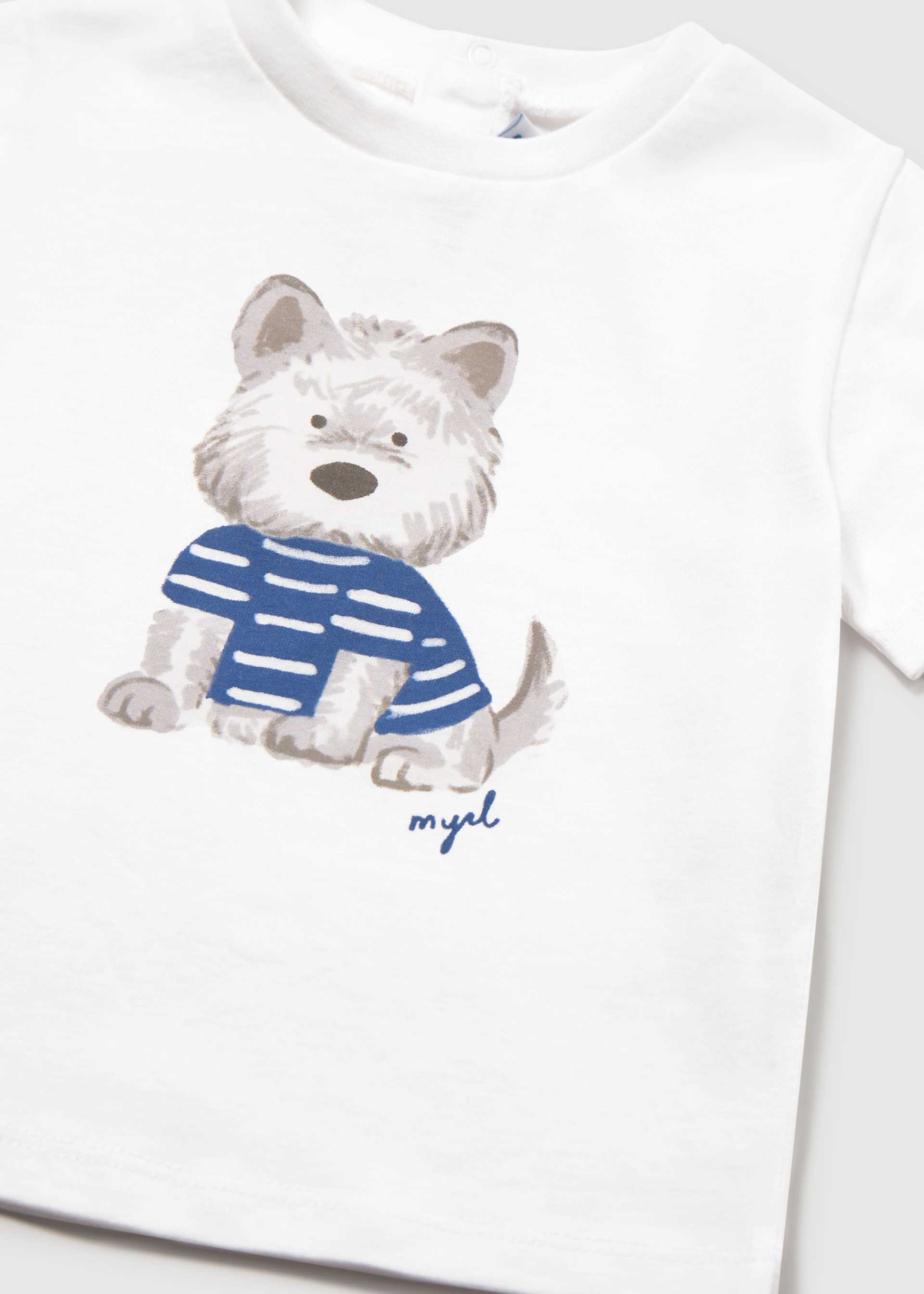 T-shirt chiot bébé