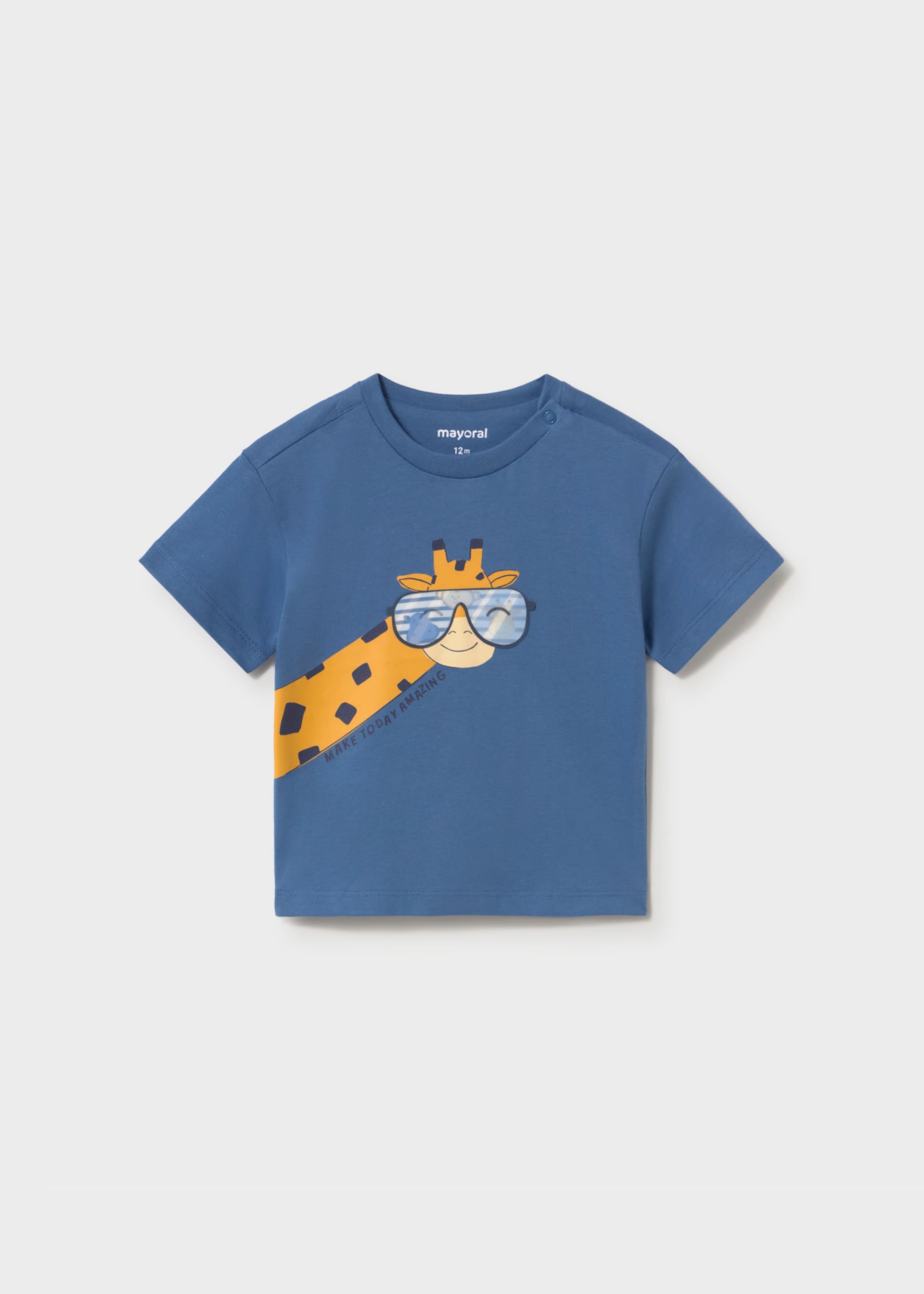 Tricou interactiv girafa bebe