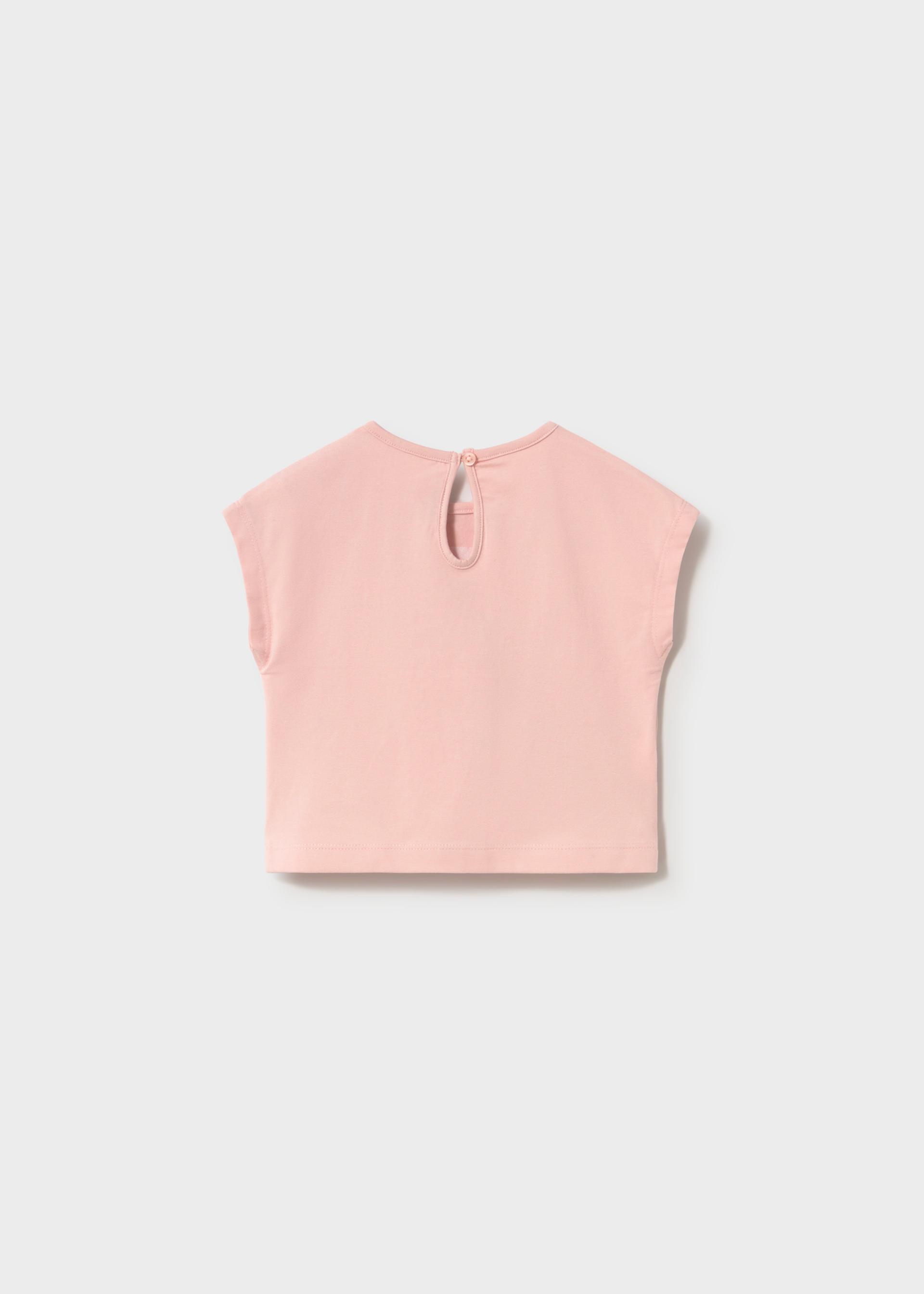 Baby T-shirt with crochet details