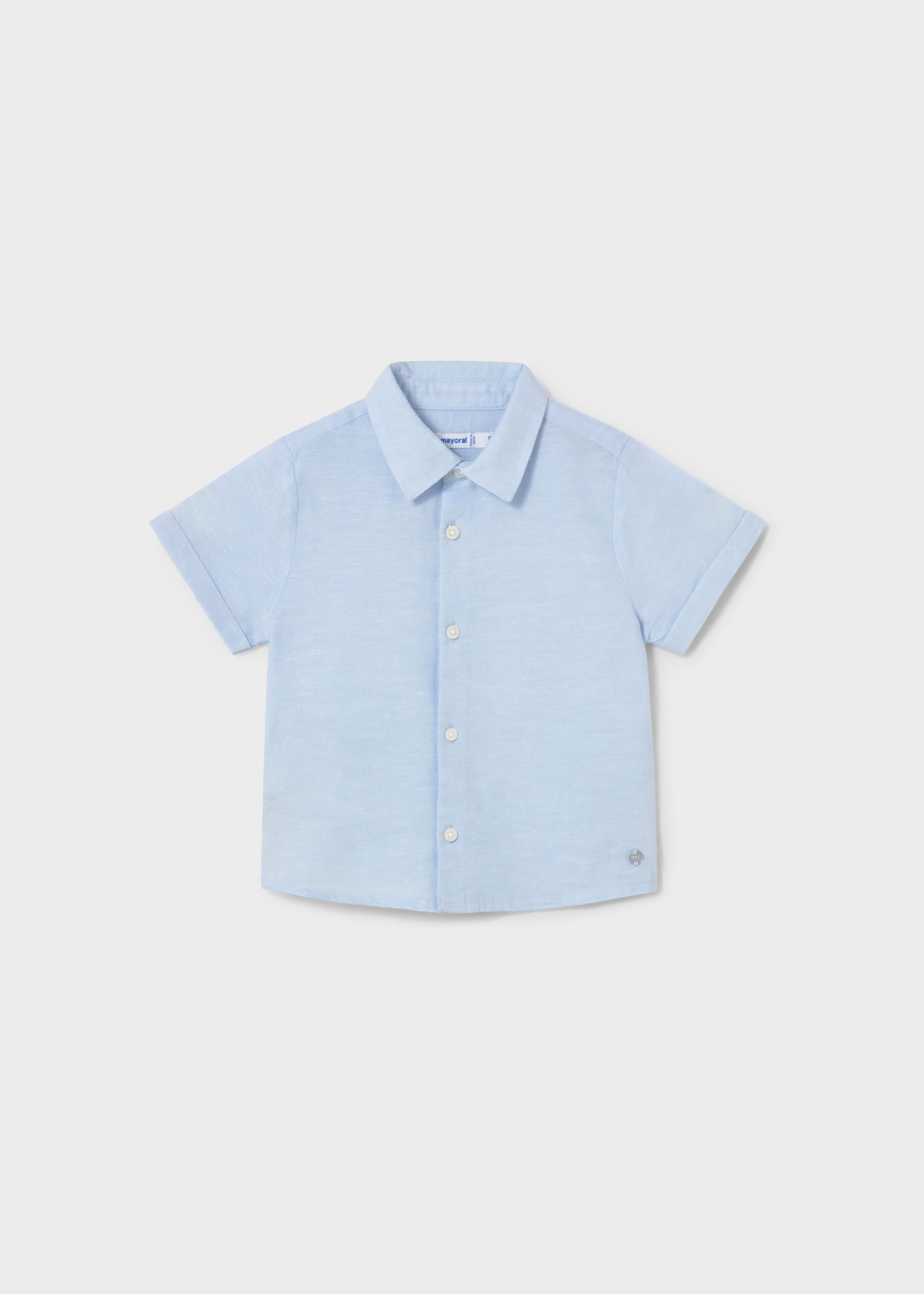 Camisa com linho bebé